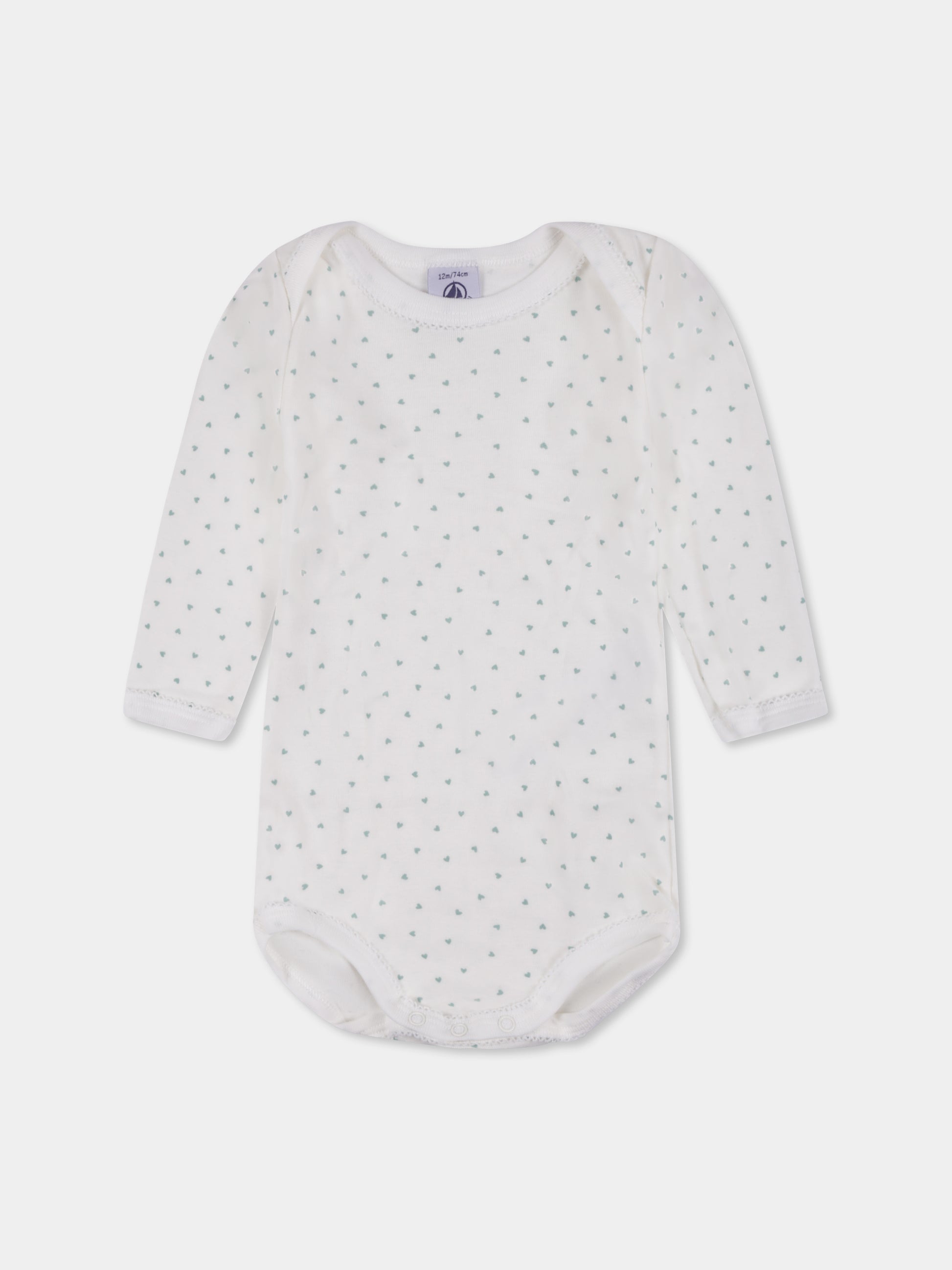 Set body multicolor per neonata con cuori e stella cadente,Petit Bateau,A0BGV 00