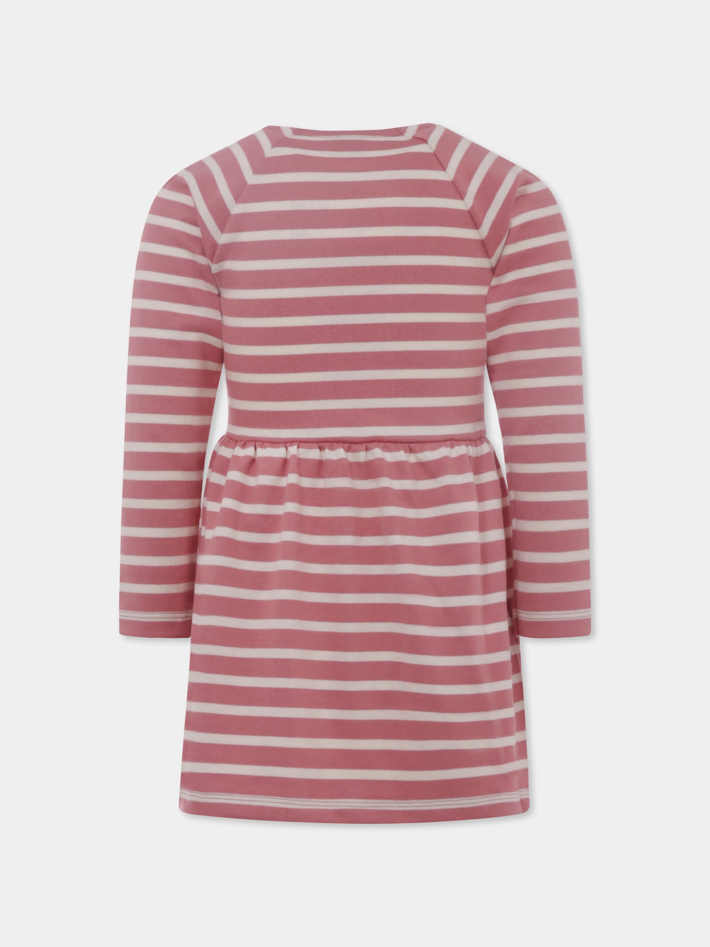 Vestito rosa per bambina con logo,Petit Bateau,A0BOC 01