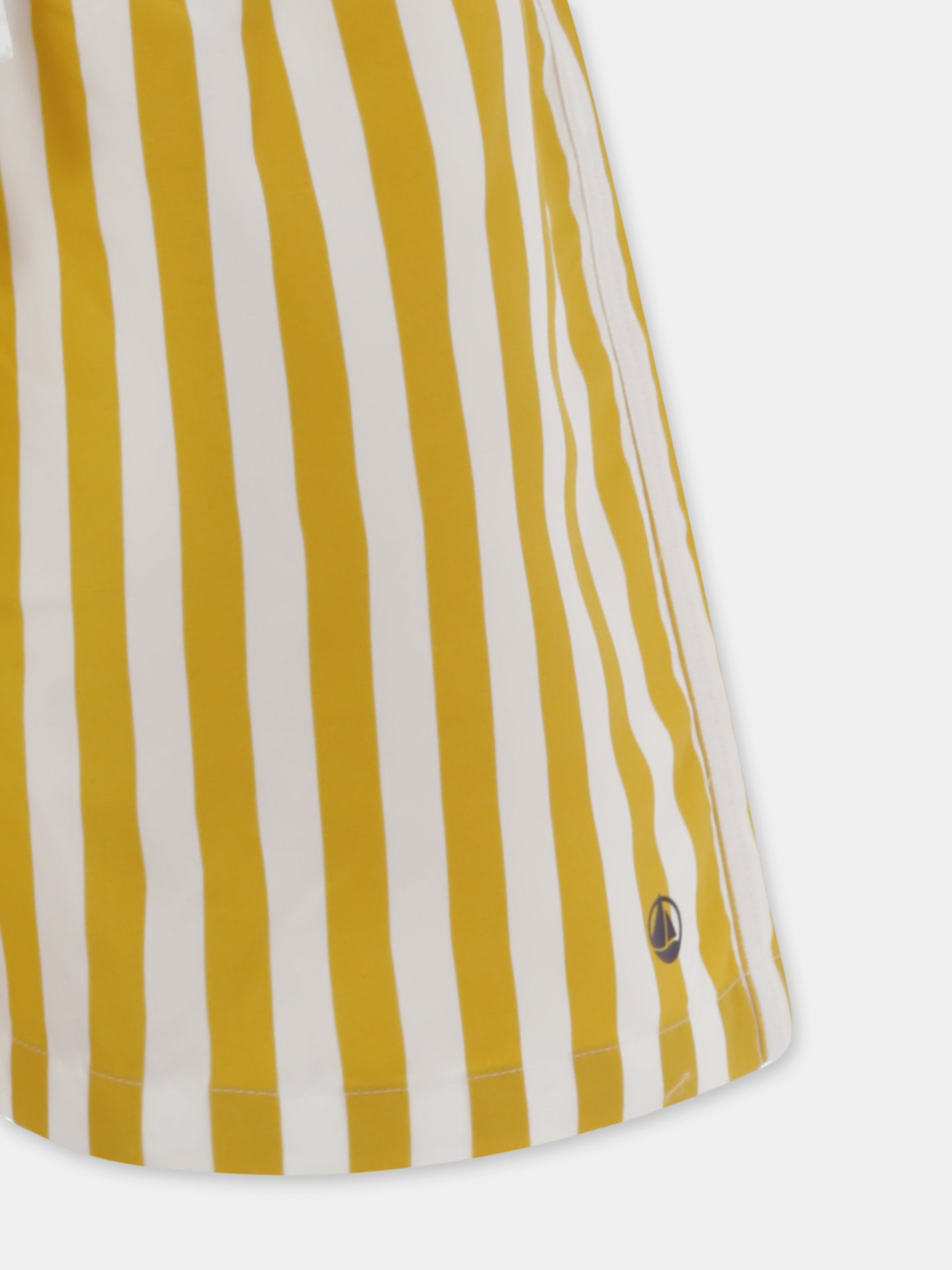 Boxer mare giallo per bambino con logo,Petit Bateau,A09NS 02