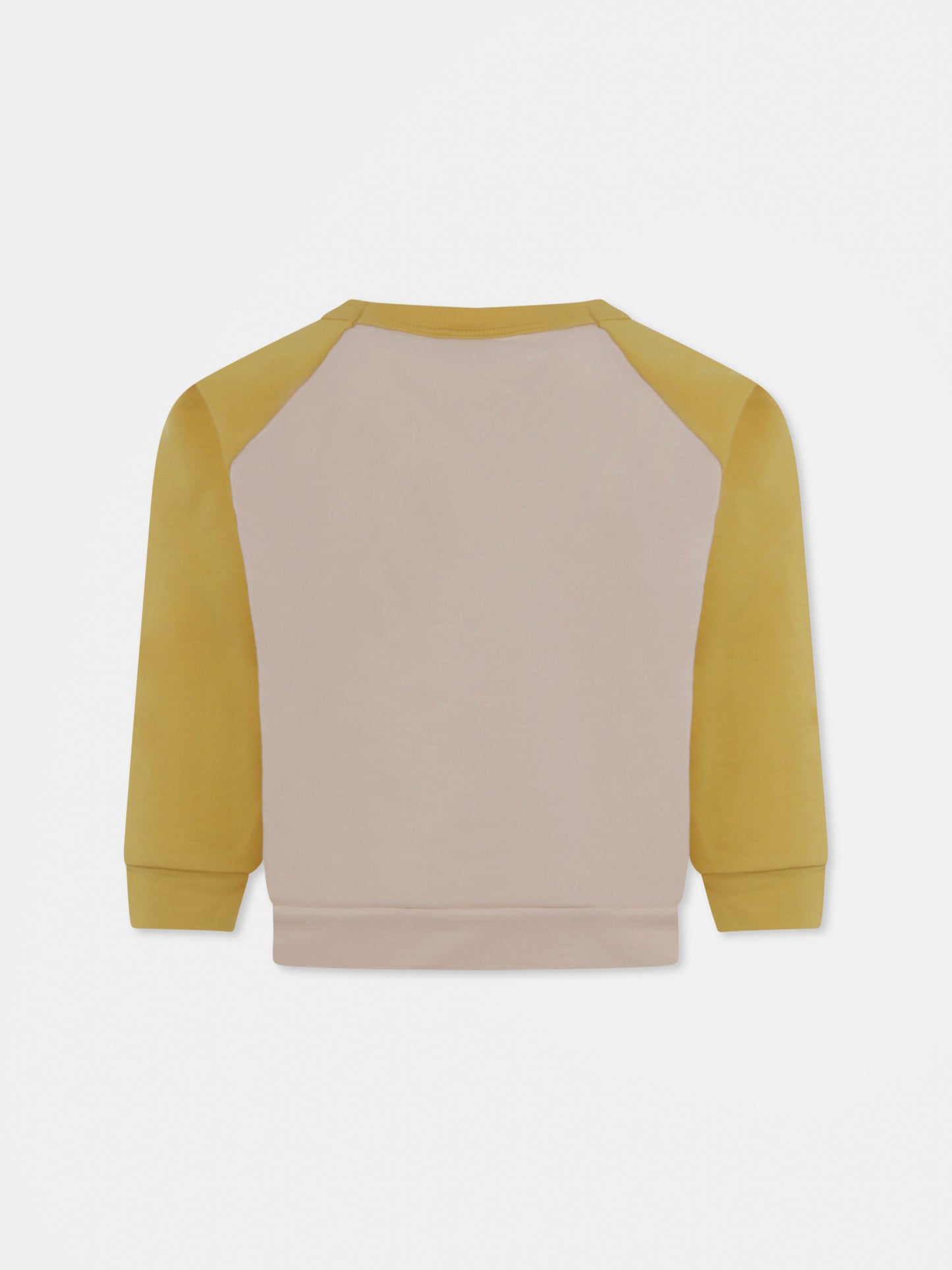 Felpa avorio per bambino con patch,Petit Bateau,A0A1Y 01