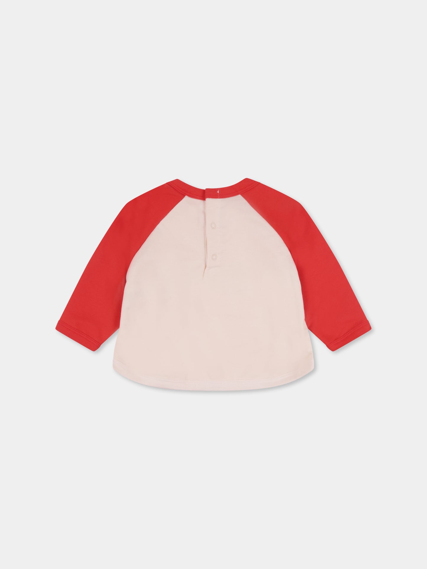 Felpa avorio per neonato con logo e scritta,Petit Bateau,A0AIJ 01