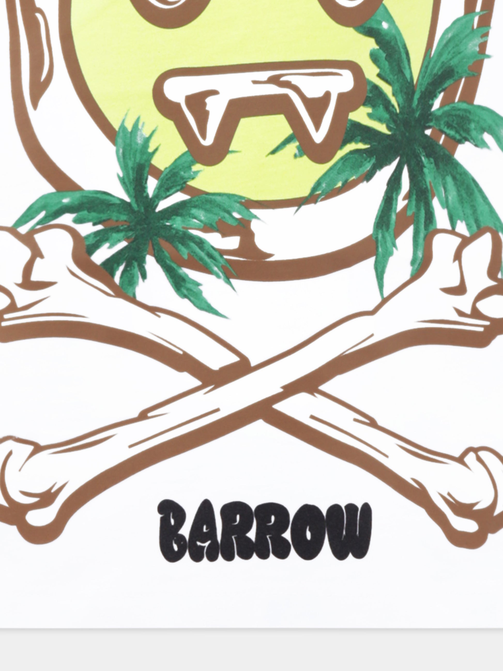 T-shirt bianca per bambini con smile,Barrow,S5BKJUTH211 001