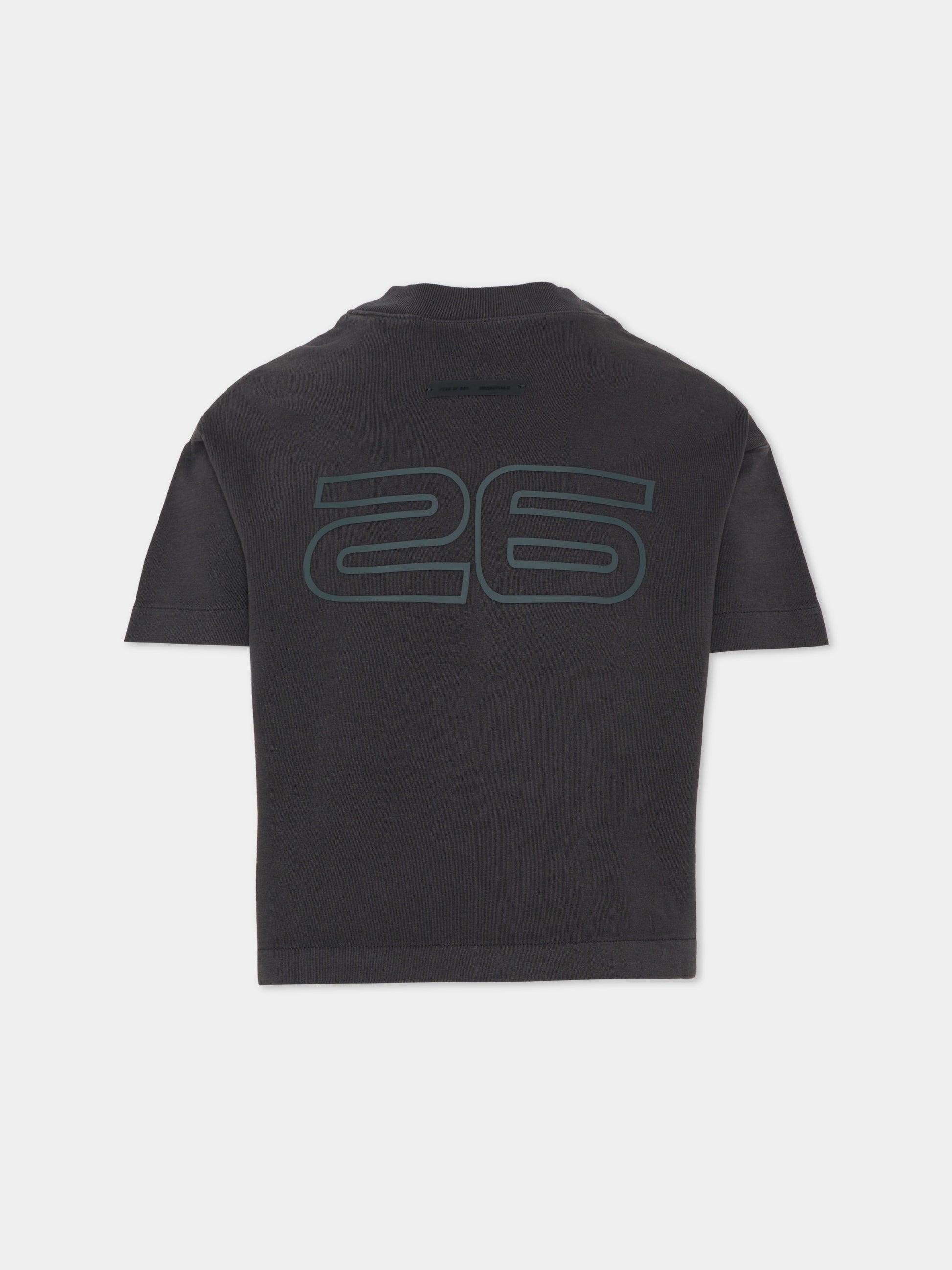 T-shirt nera per bambini con logo,Fear Of God Essentials,785HO251432K VINTAGE BLACK