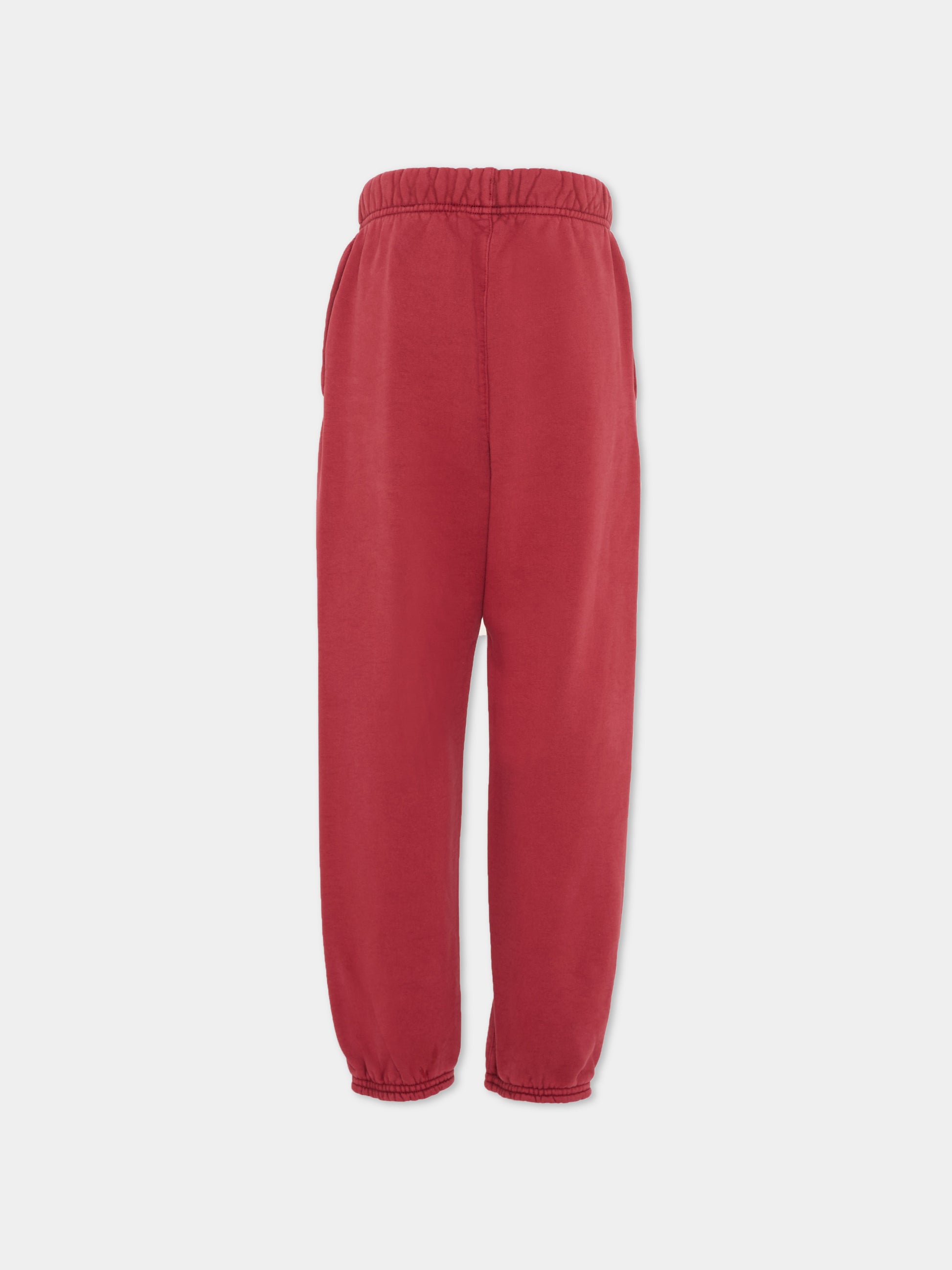 Pantaloni bordeaux per bambini con logo,Fear Of God Essentials,785HO253691K CRIMSON