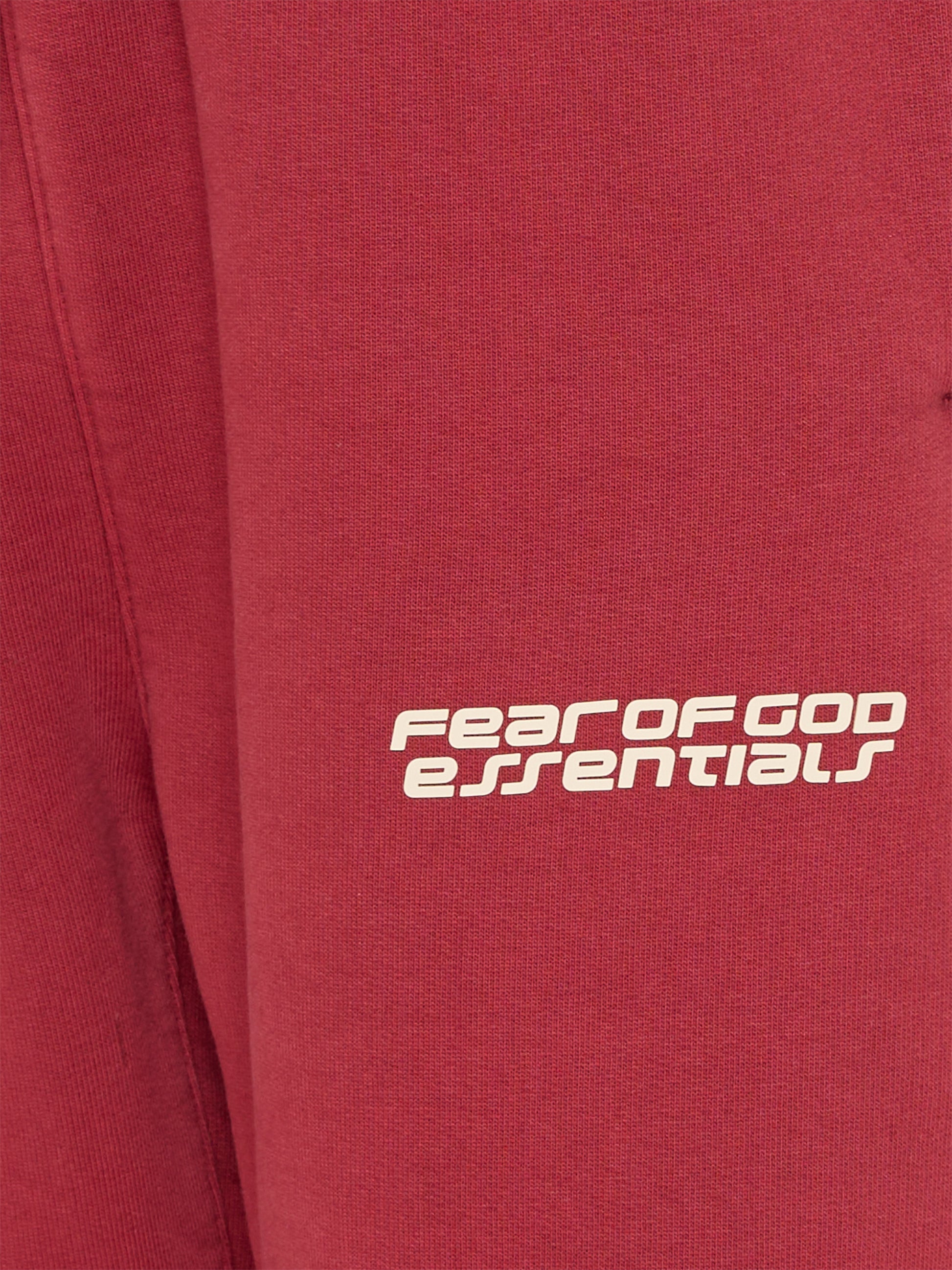 Pantaloni bordeaux per bambini con logo,Fear Of God Essentials,785HO253691K CRIMSON