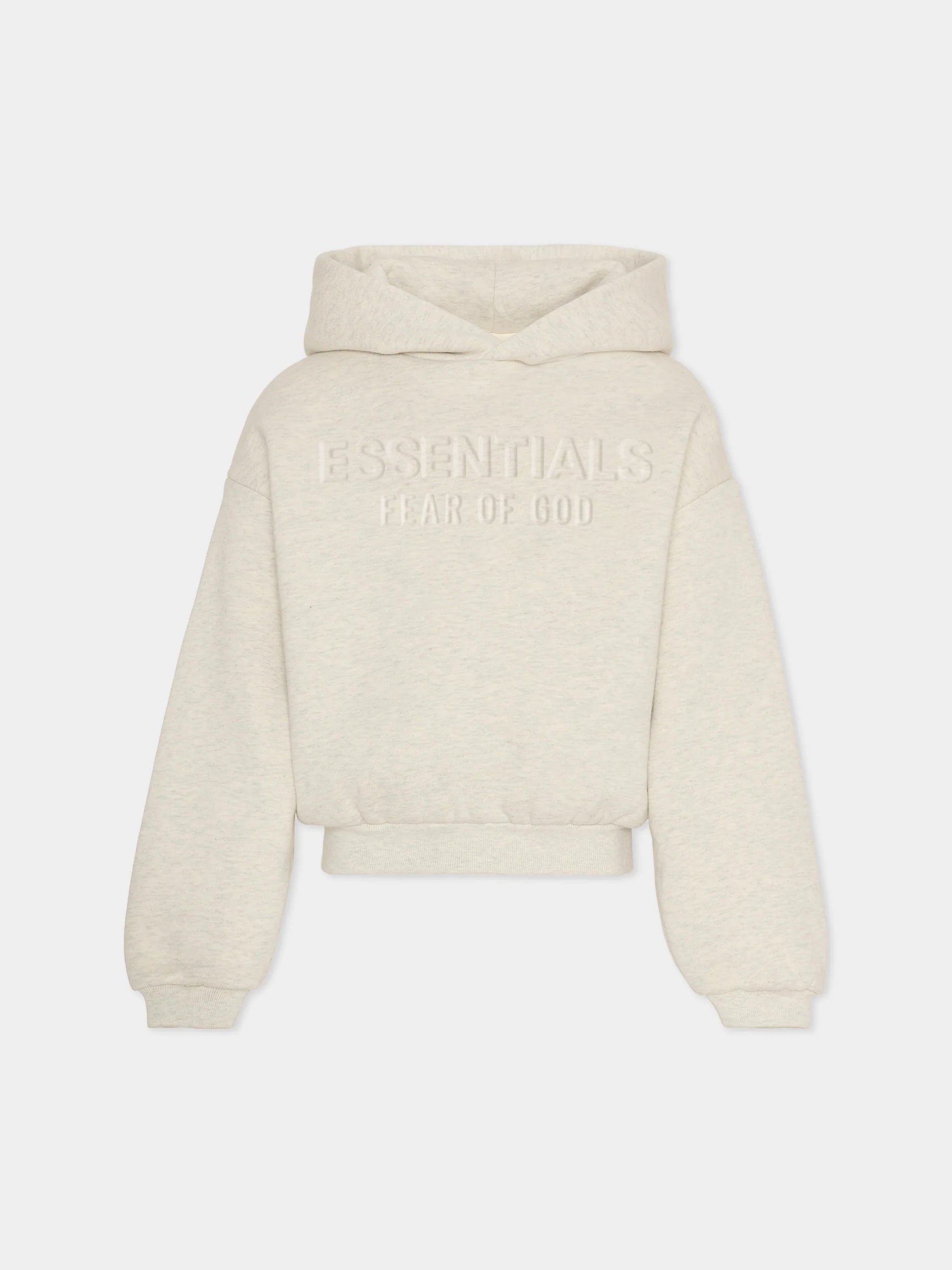 Felpa grigia per bambini con logo,Fear Of God Essentials,785HO252041K OATMEAL HEATHER