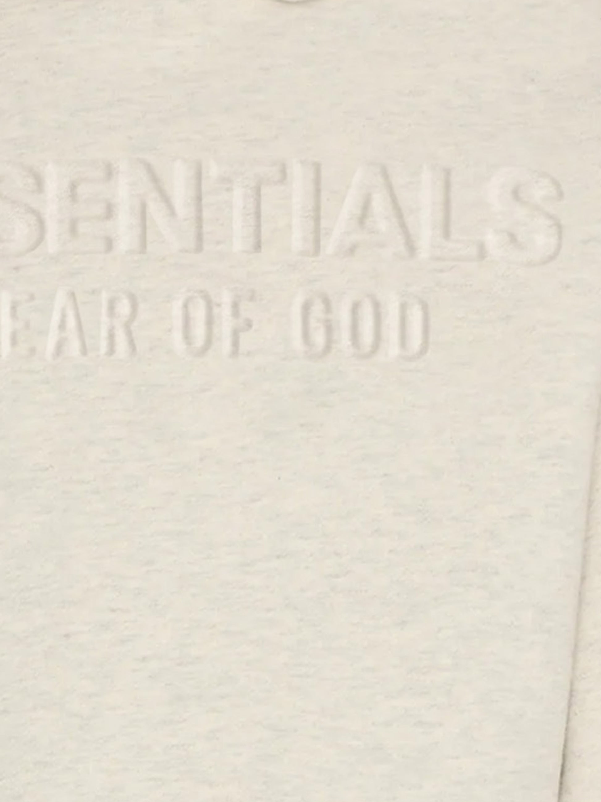 Felpa grigia per bambini con logo,Fear Of God Essentials,785HO252041K OATMEAL HEATHER