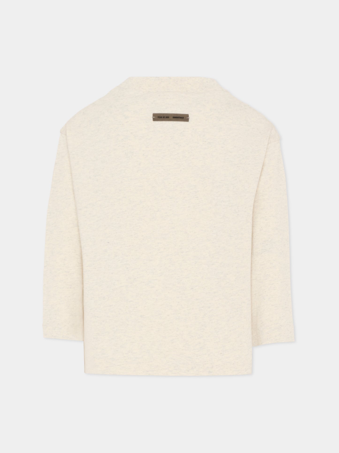 T-shirt grigio per bambini con logo ricamato,Fear Of God Essentials,785HO251361K OATMEAL HEATHER