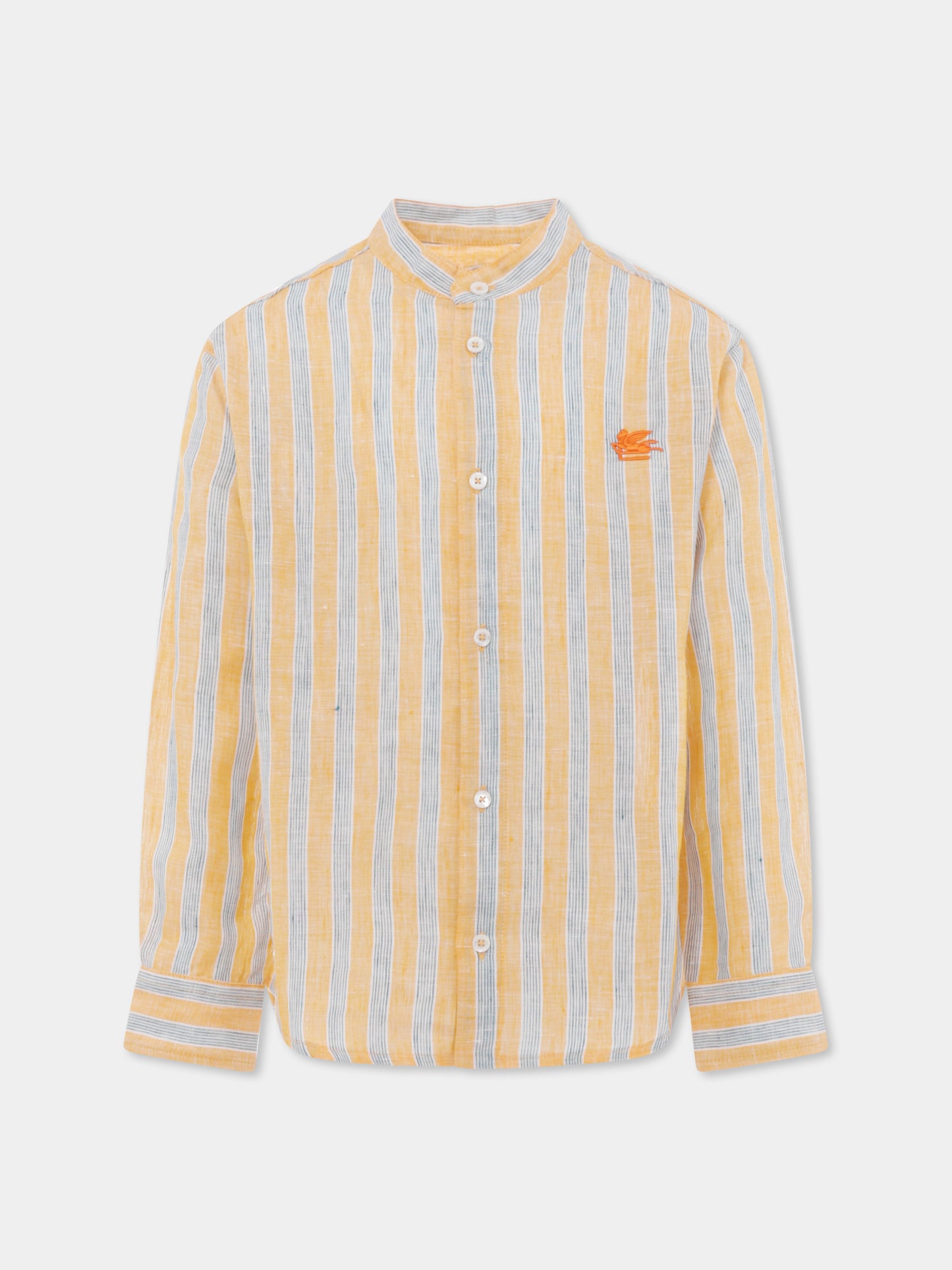 Orange shirt for boy with Pegasus