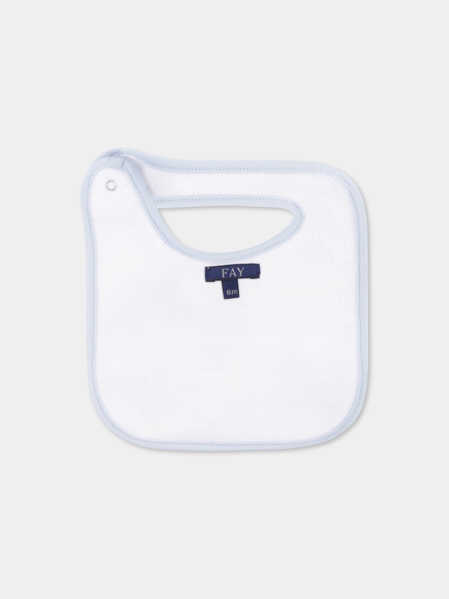 Blue romper set for baby boy with logo