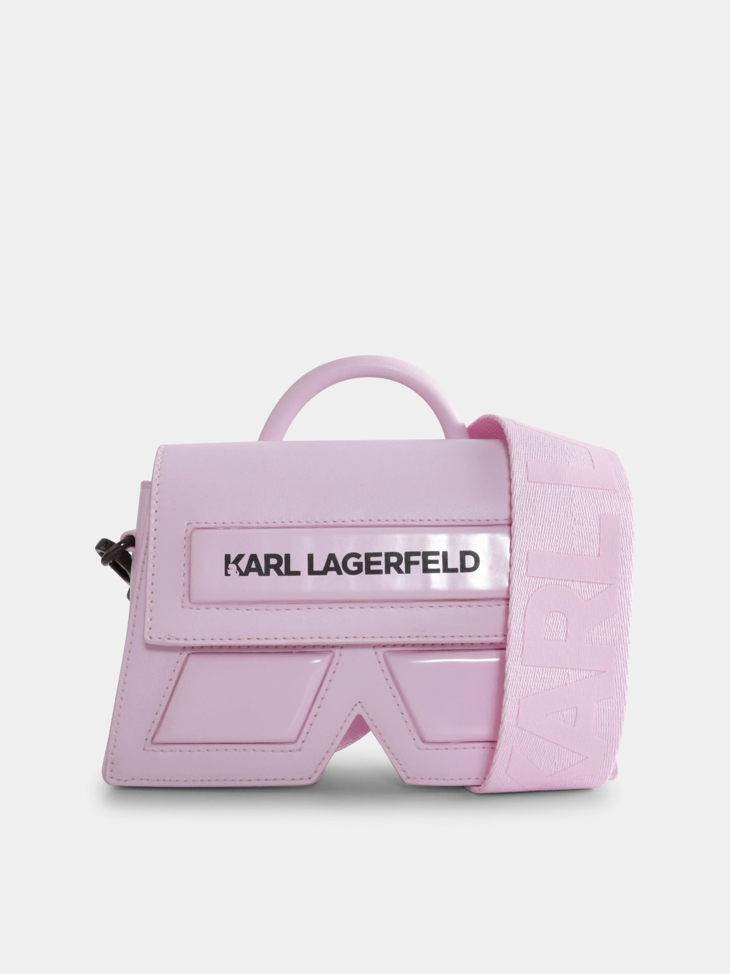 Borsa IKON K rosa per bambina con logo,Karl Lagerfeld Kids,Z30401 46P