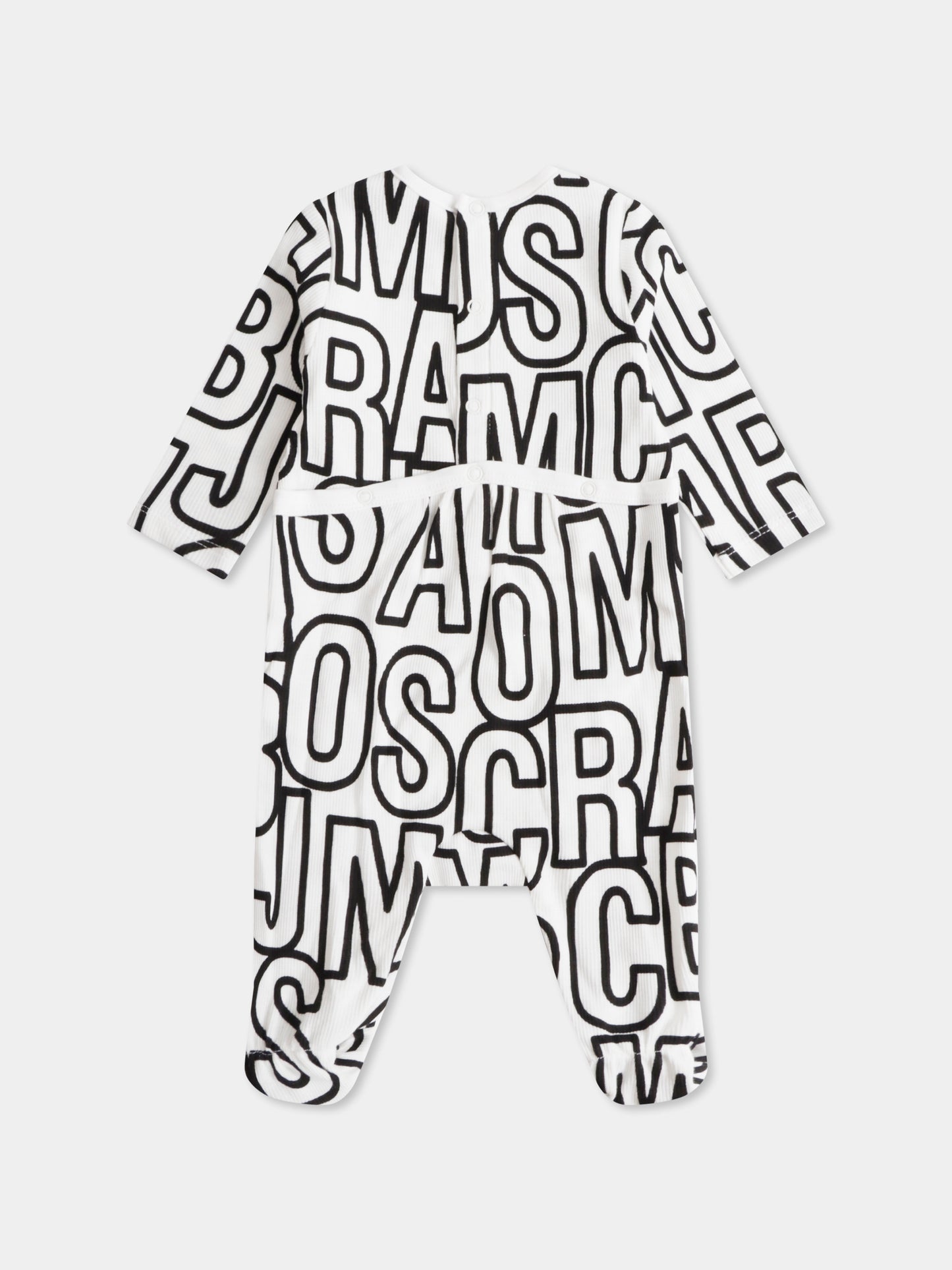 Set tutina avorio per neonati con logo all over,Marc Jacobs,W60554 126