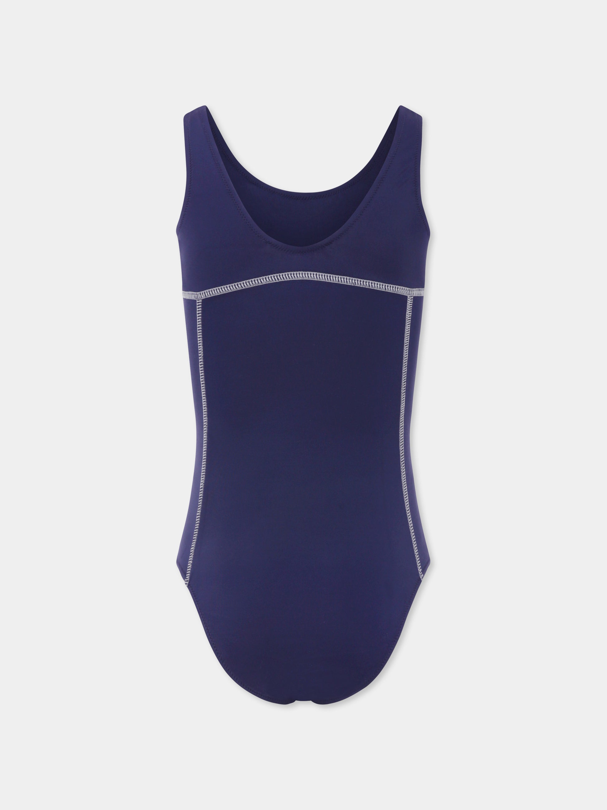 Costume intero blu per bambina con logo,Marni Kids,M01348 M00M2 0M803