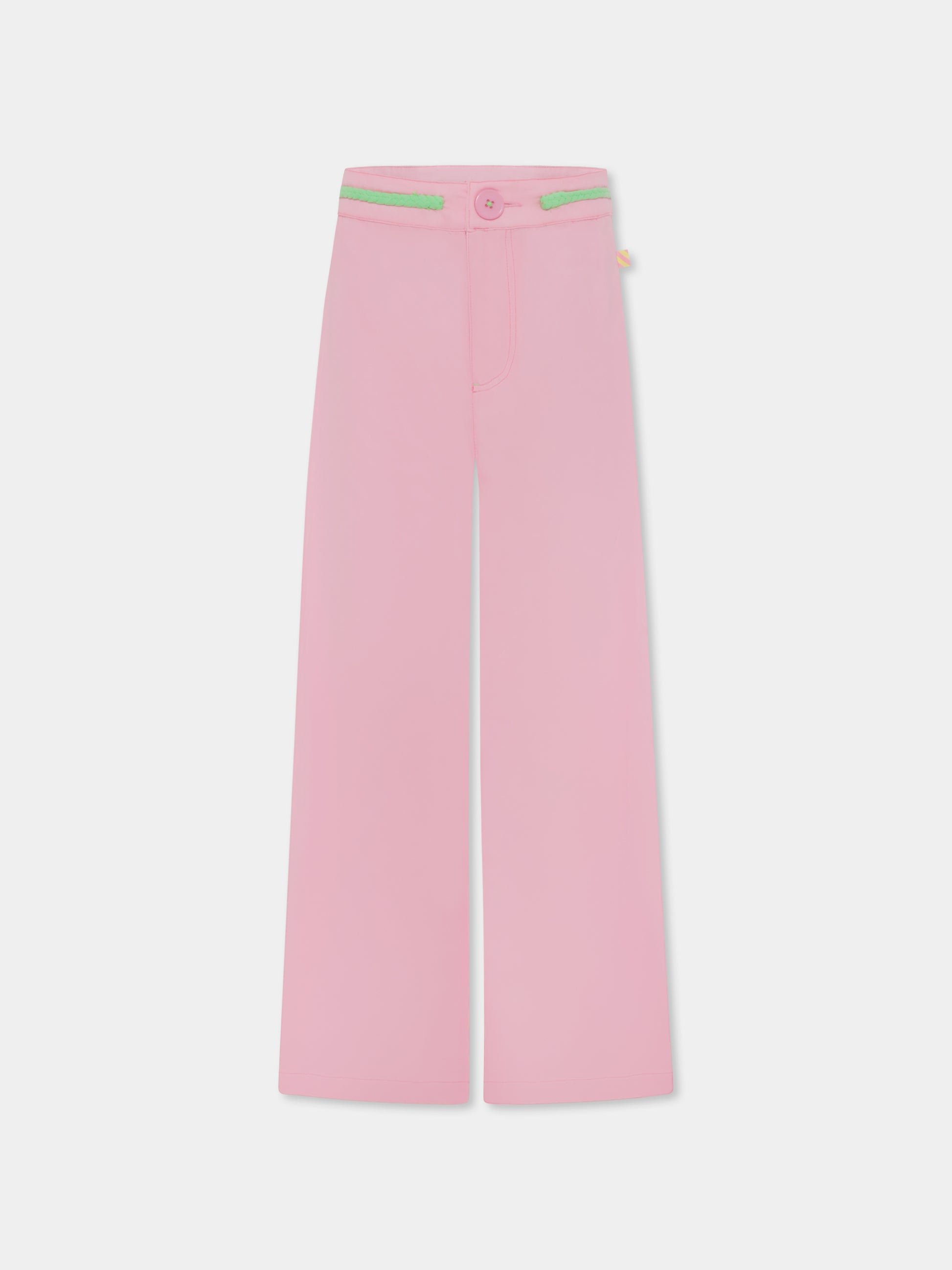 Pantaloni rosa per bambina con cuore,Billieblush,U20128 462