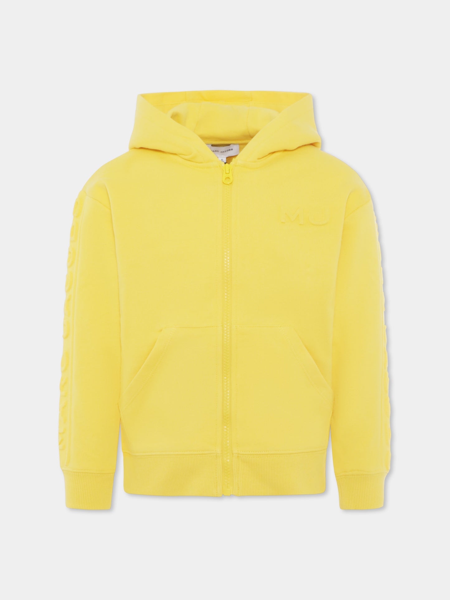 Felpa gialla per bambini con logo,Marc Jacobs,W60034 577