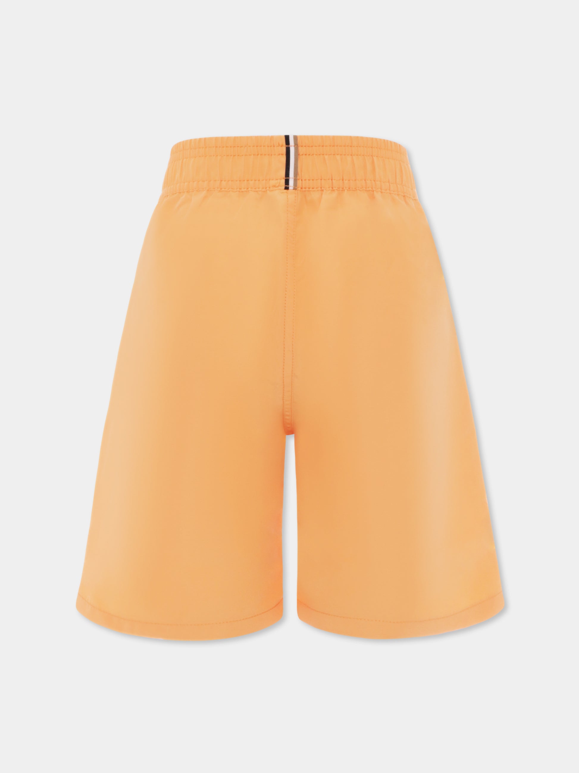 Boxer mare arancione per bambino con logo,Boss,J50662 389