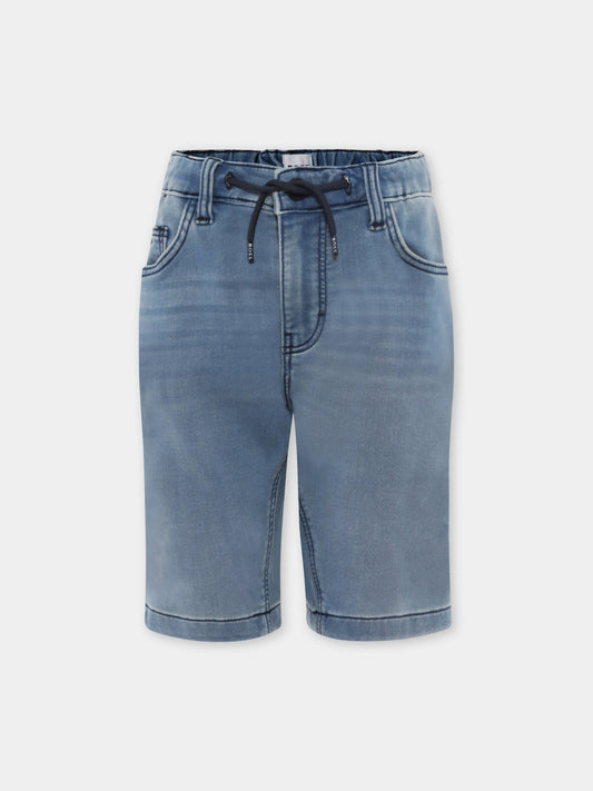Shorts denim per bambino con logo,Boss,J50778 Z03