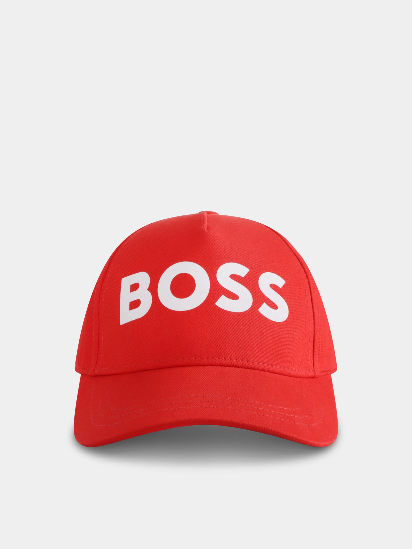 Cappello rosso per bambino con logo,Boss,J50943 997