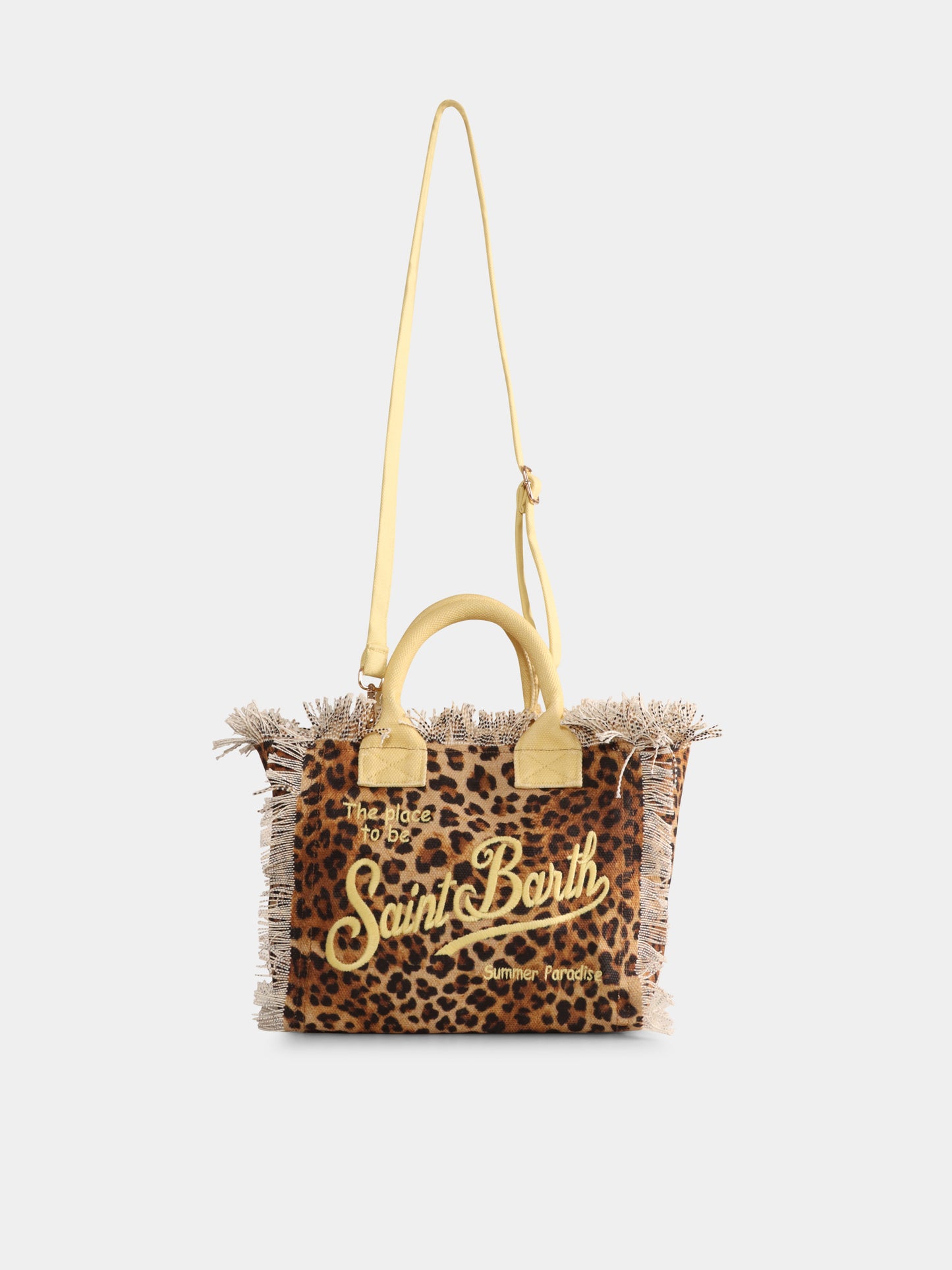 Borsa mare Colette multicolor per bambina con stampa animalier e logo,Mc2 Saint Barth,COL0001 04176H
