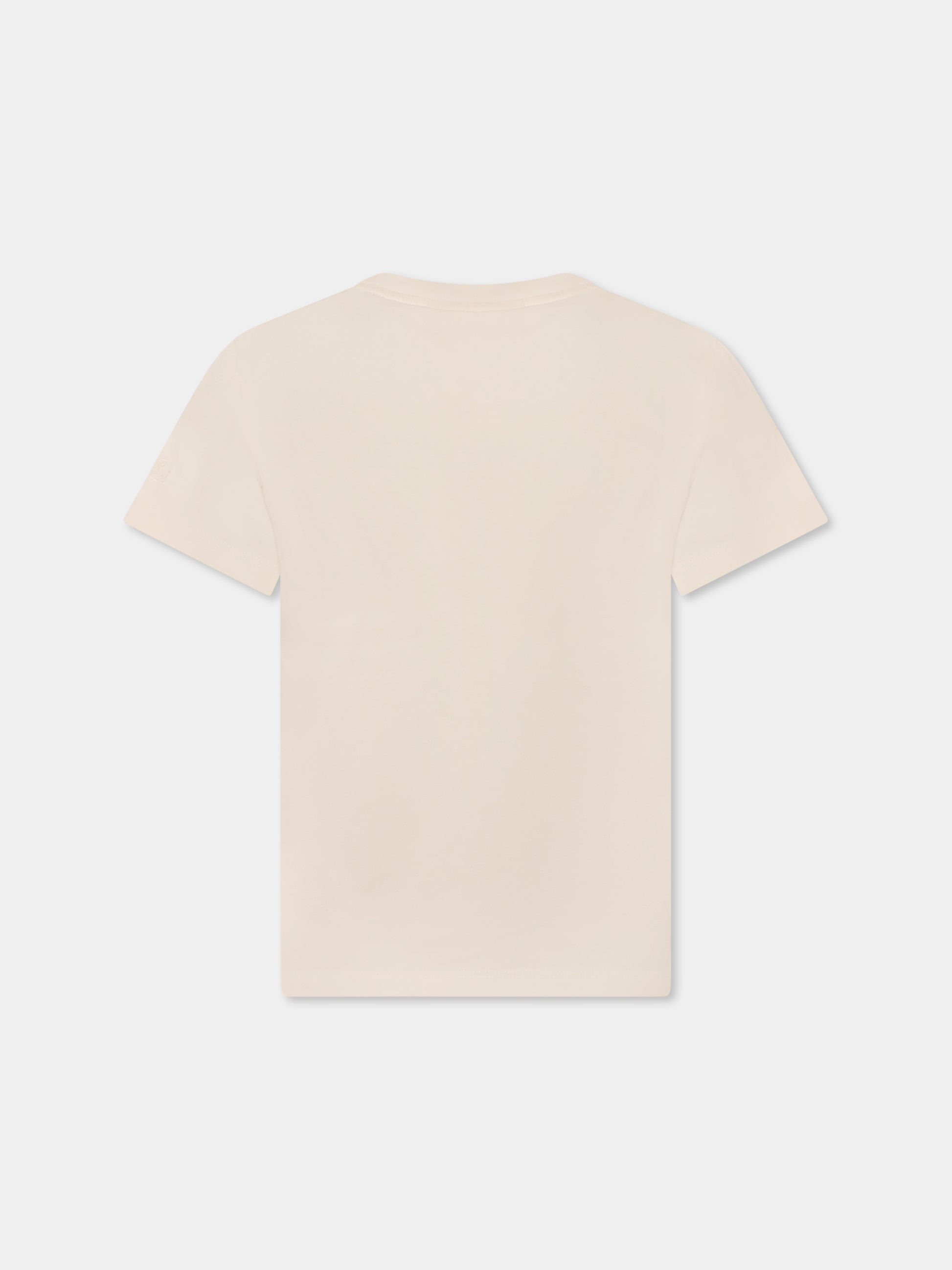 T-shirt avorio per bambina con ciliegie,Mc2 Saint Barth,ELLY001 03286H