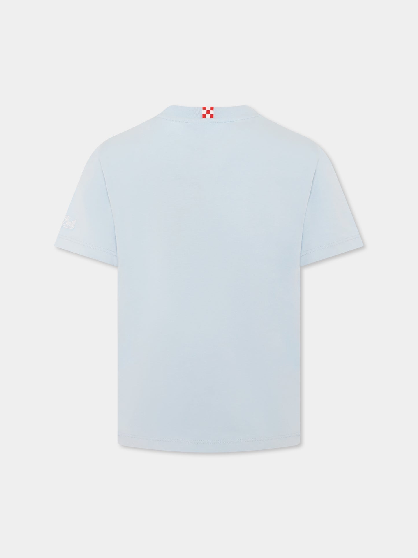 Light blue t-shirt for boy with lobster