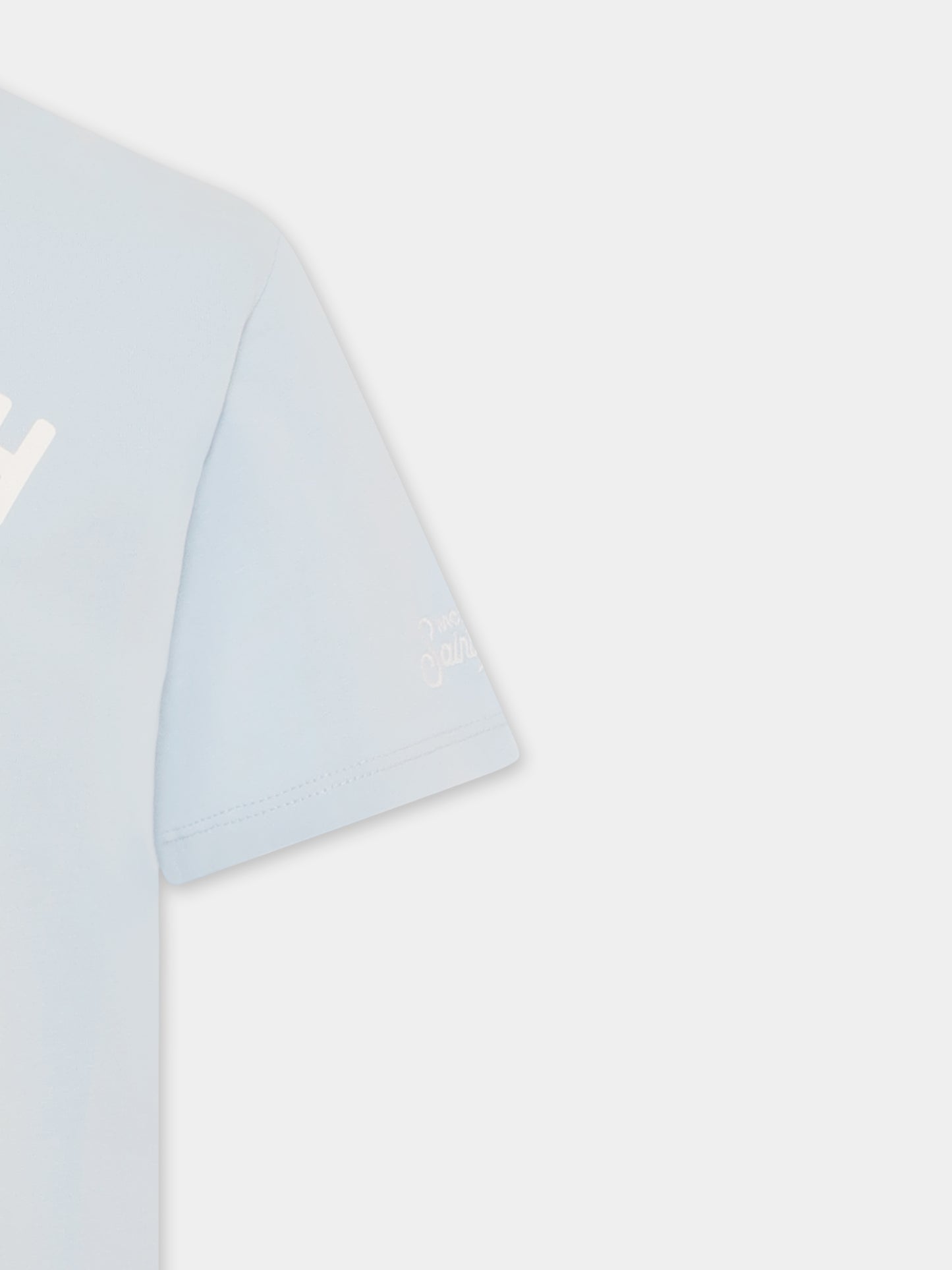 Light blue t-shirt for boy with lobster
