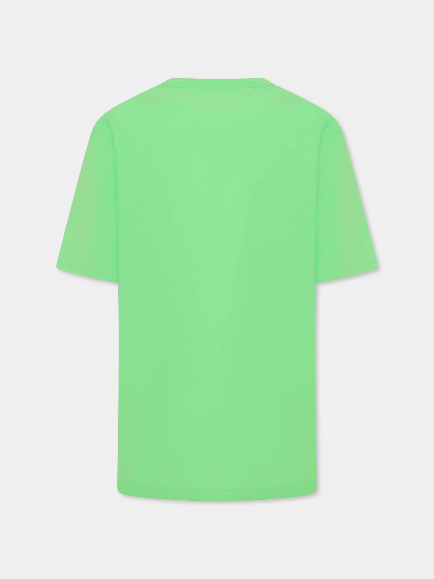 T-shirt verde per bambino con logo,Mc2 Saint Barth,DOV0002 00357D