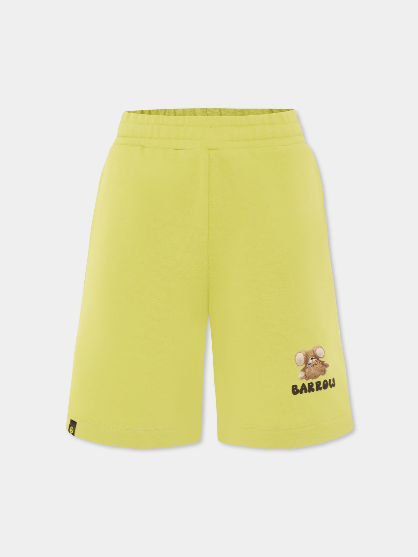 Green shorts for kids with Bear
