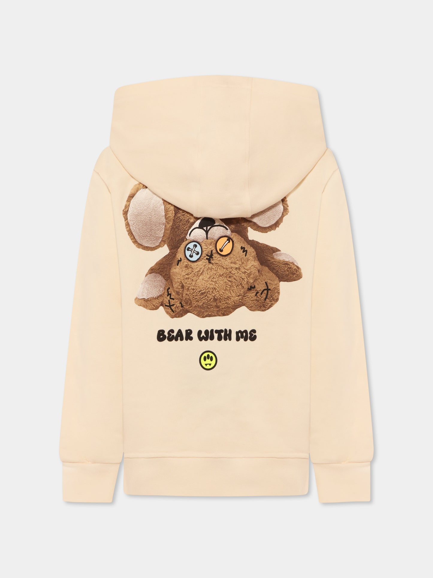 Felpa avorio per bambini con logo e Bear,Barrow,S5BKJUHS028 013