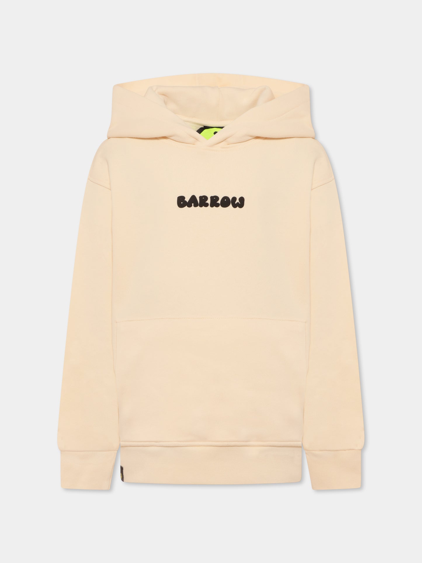 Felpa avorio per bambini con logo e Bear,Barrow,S5BKJUHS028 013