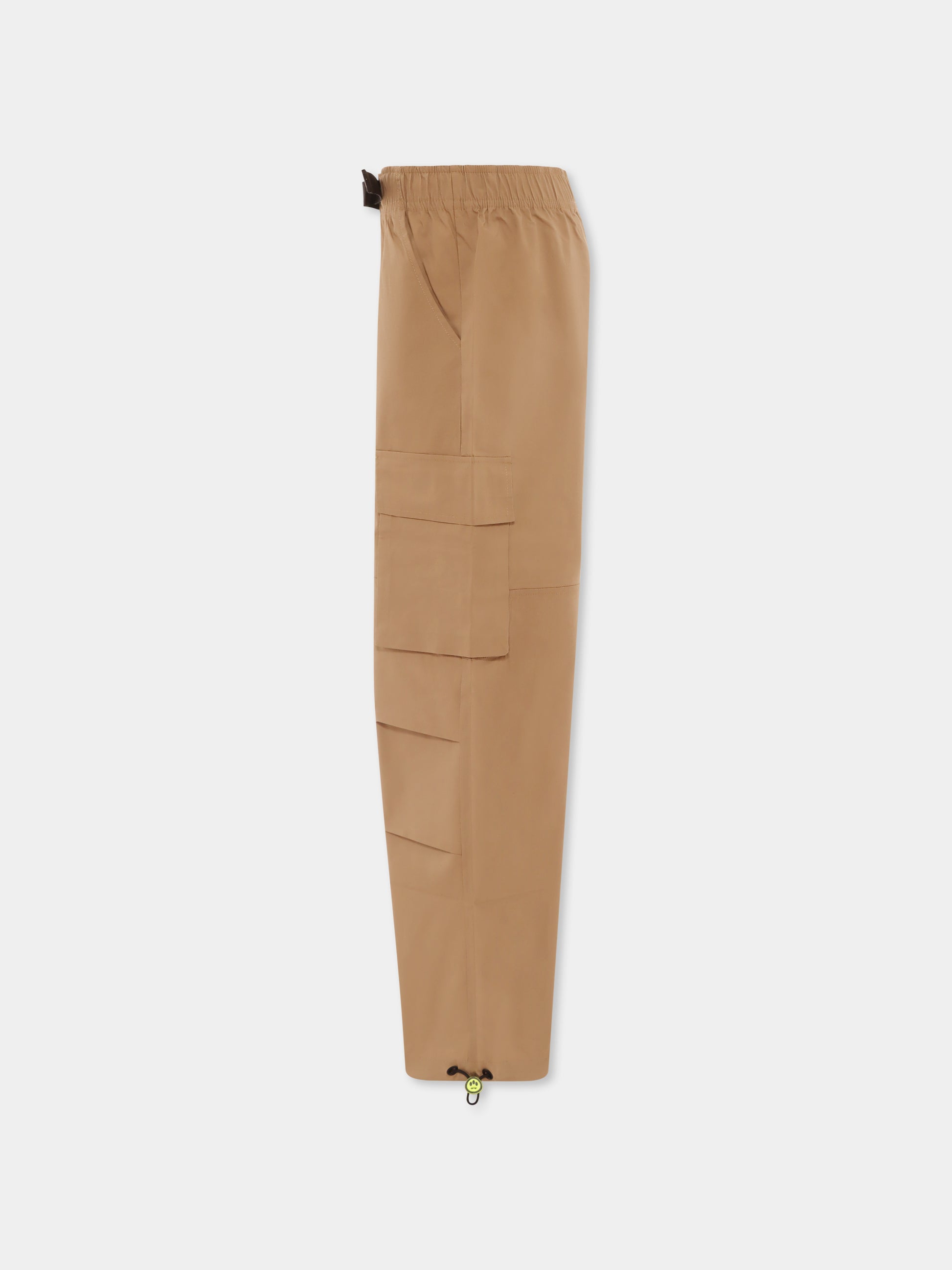 Pantaloni beige per bambini con patch,Barrow,S5BKJUPA035 092
