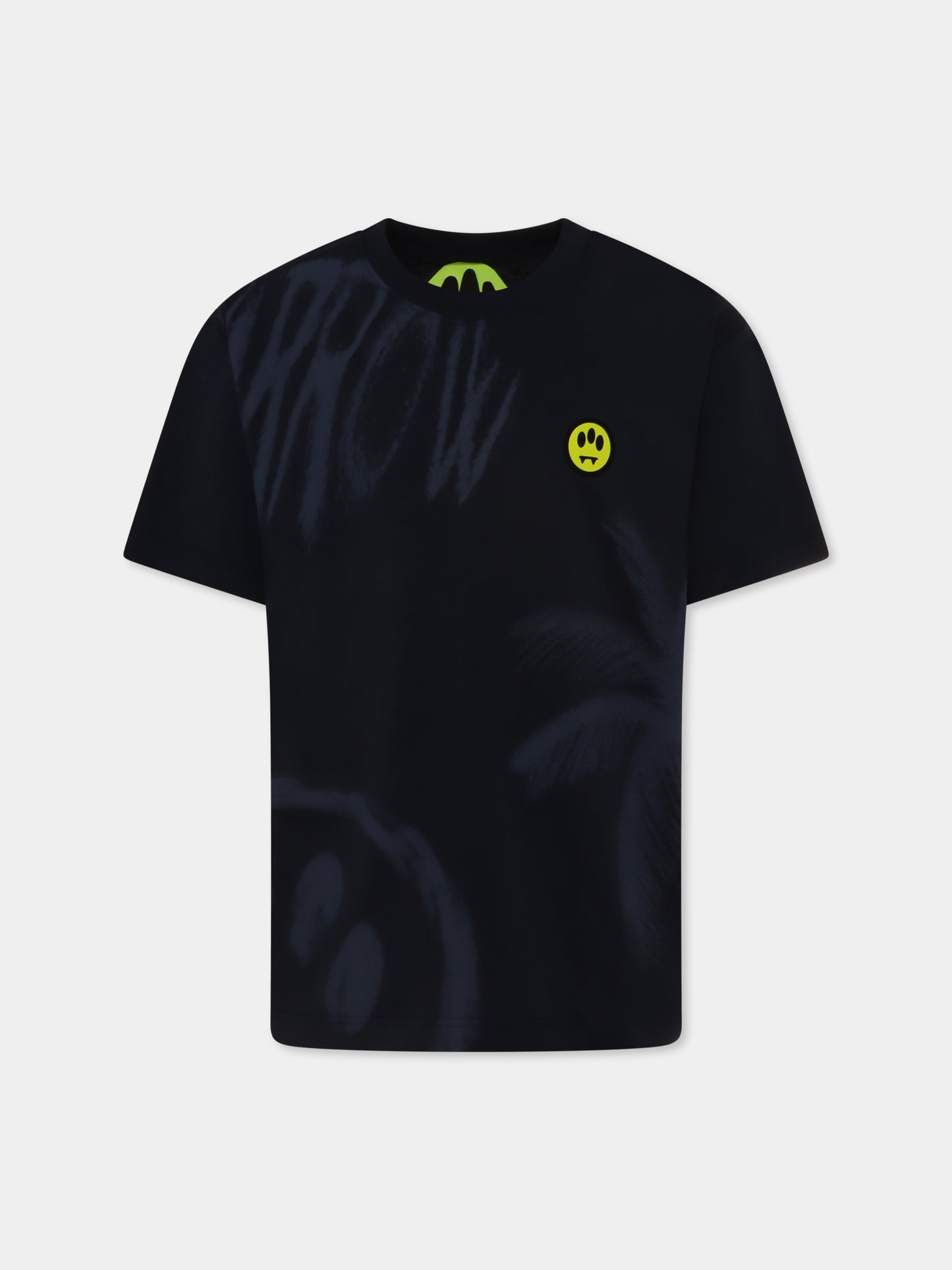 Blue t-shirt for kids with smile