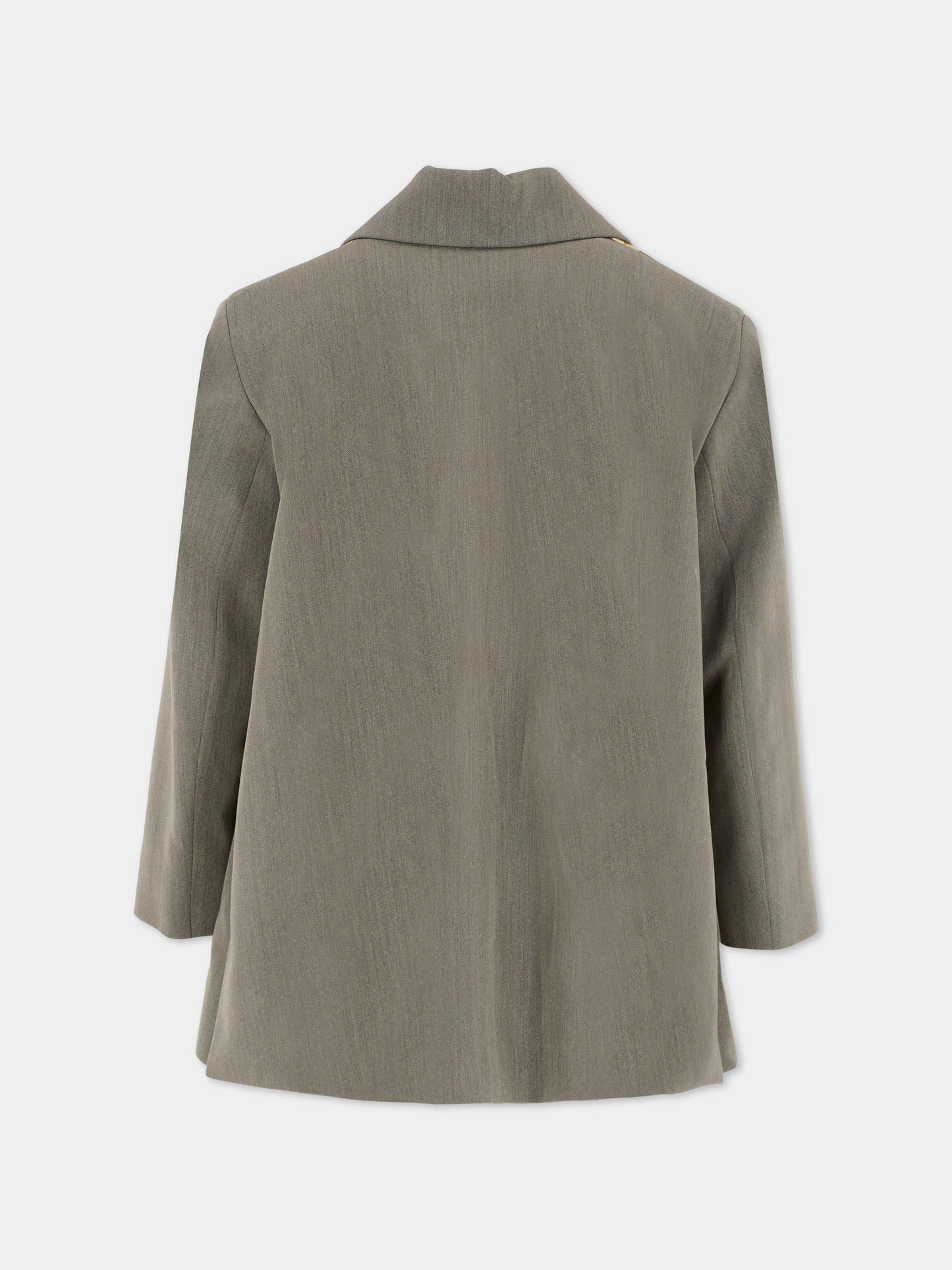 Giacca grigia per bambina con trecce,Vivetta Kids,VI2516GR