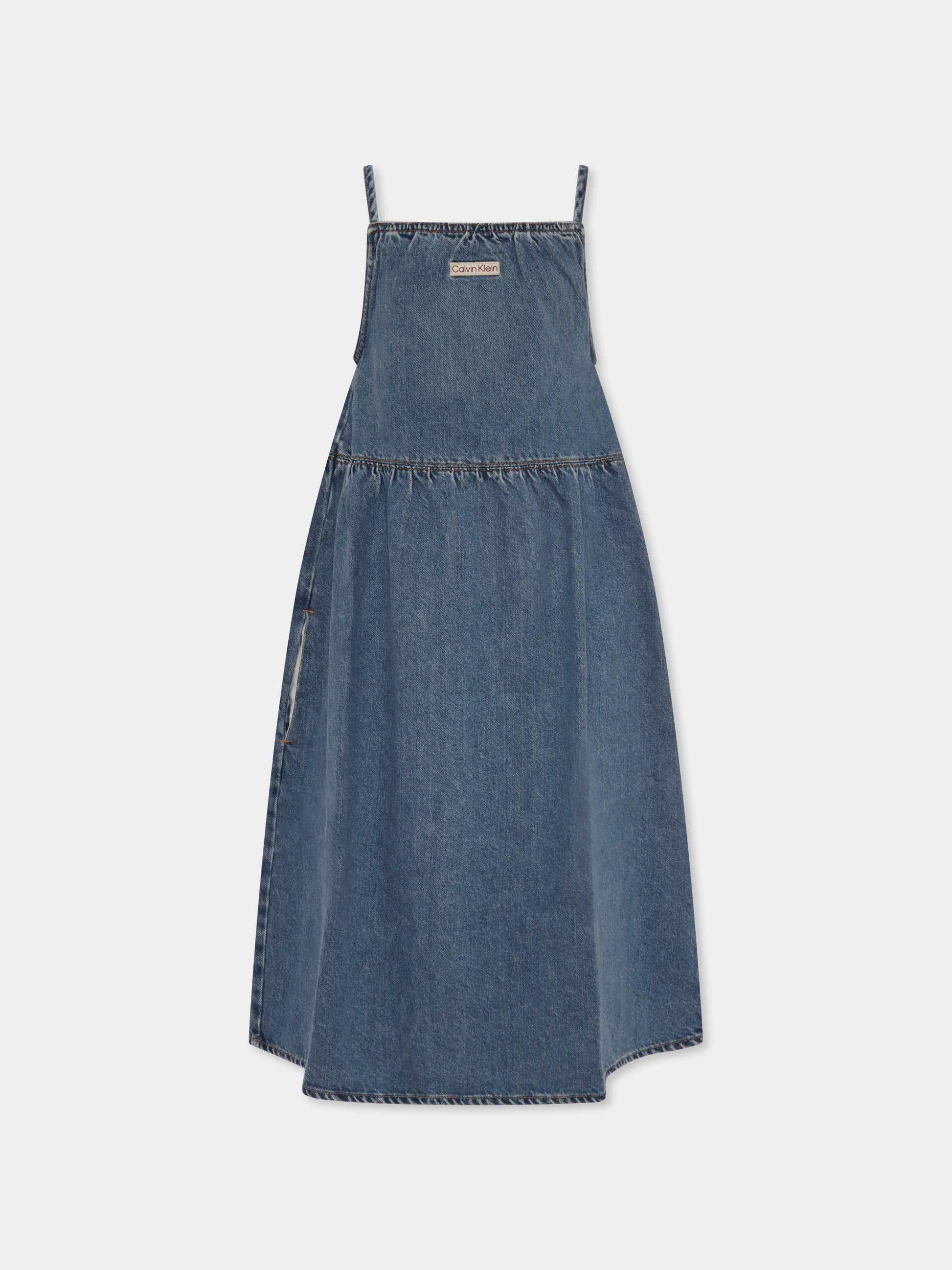 Vestito denim per bambina,Calvin Klein Kids,25S CKIG0IG02911J IG0IG02911 1A4