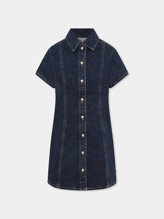 Vestito denim per bambina,Calvin Klein Kids,24F CKIG0IG02716J IG0IG02716 1BJ