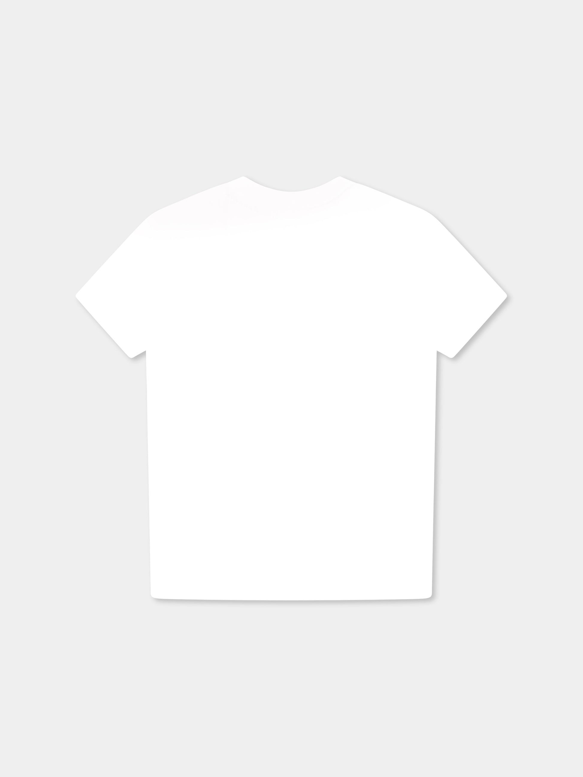 T-shirt bianca per neonati con logo nero e grigio,Calvin Klein Kids,24F CKIN0IN00001J IN0IN00001 YAF