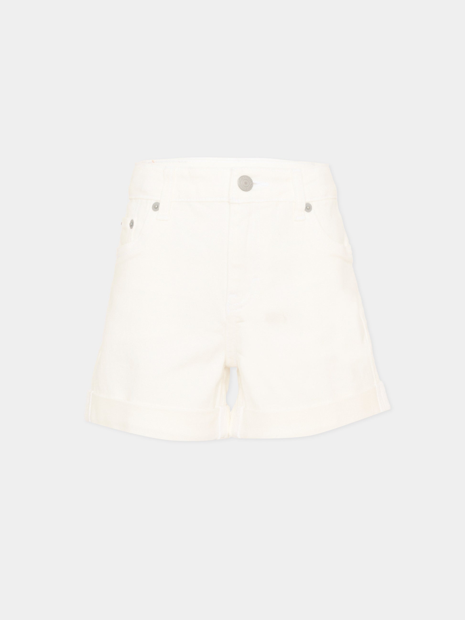 Shorts bianchi per bambina,Levi's Kids,4EH272 X38