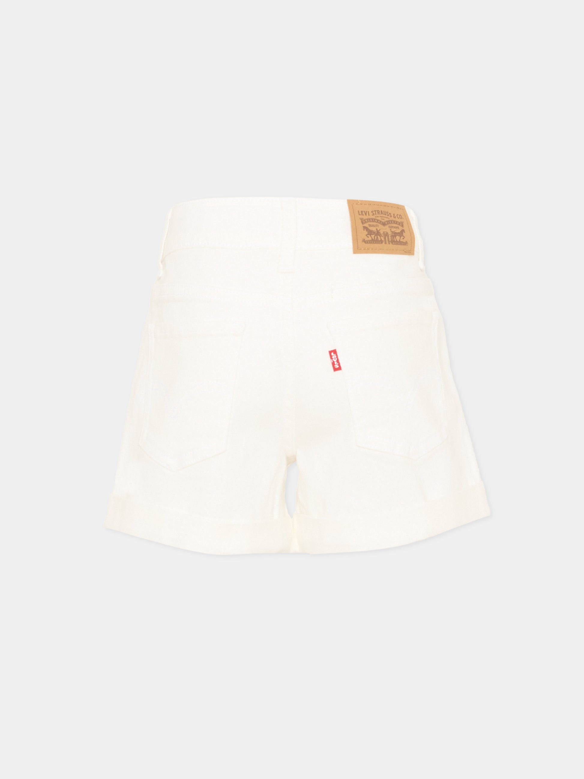 Shorts bianchi per bambina,Levi's Kids,4EH272 X38