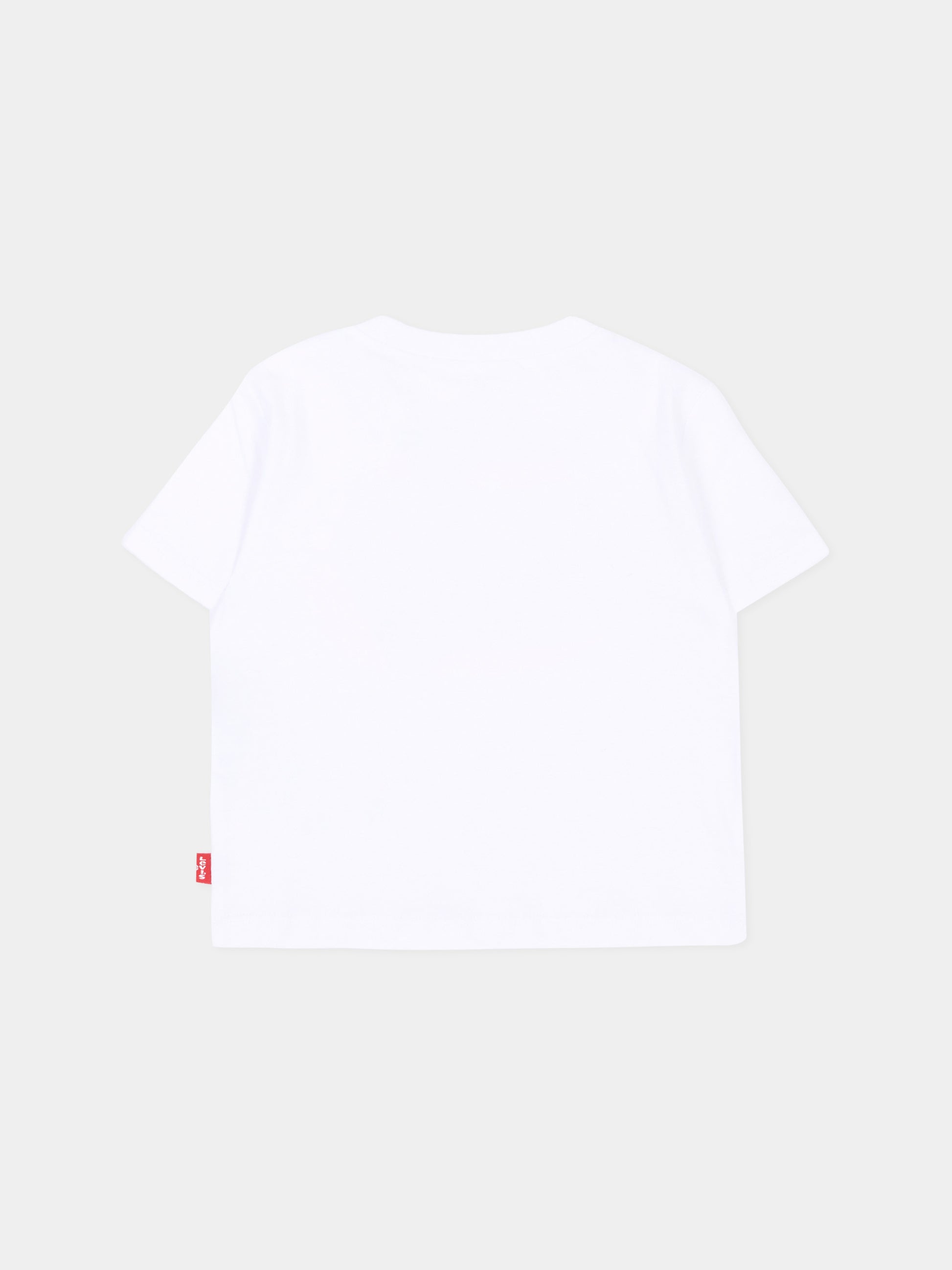 T-shirt a manica corta bianca logo,Levi's Kids,6EM318 W1T
