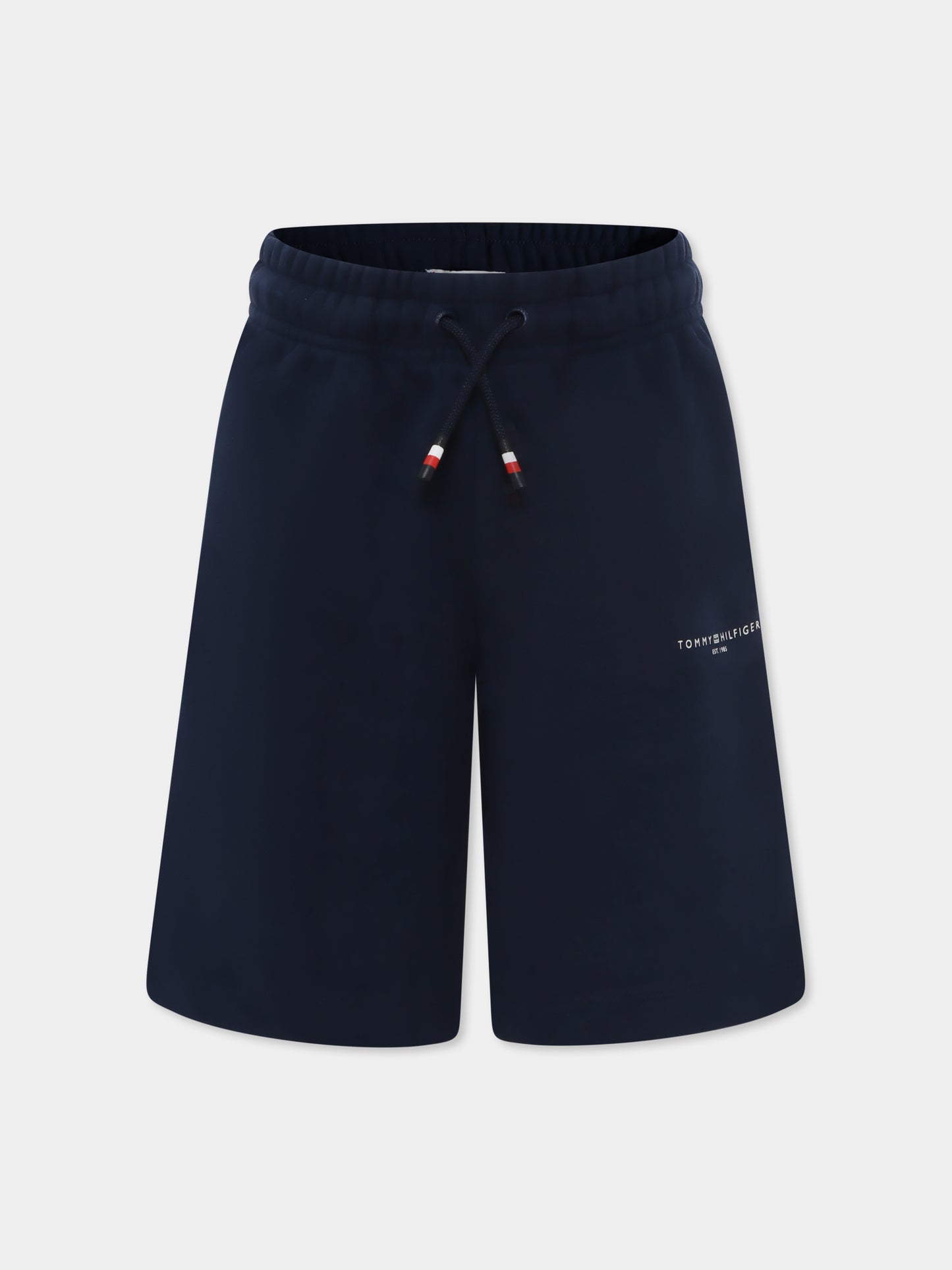 Shorts blu per bambino con logo,Tommy Hilfiger Junior,24F THKS0KS00627J KS0KS00627 C1G