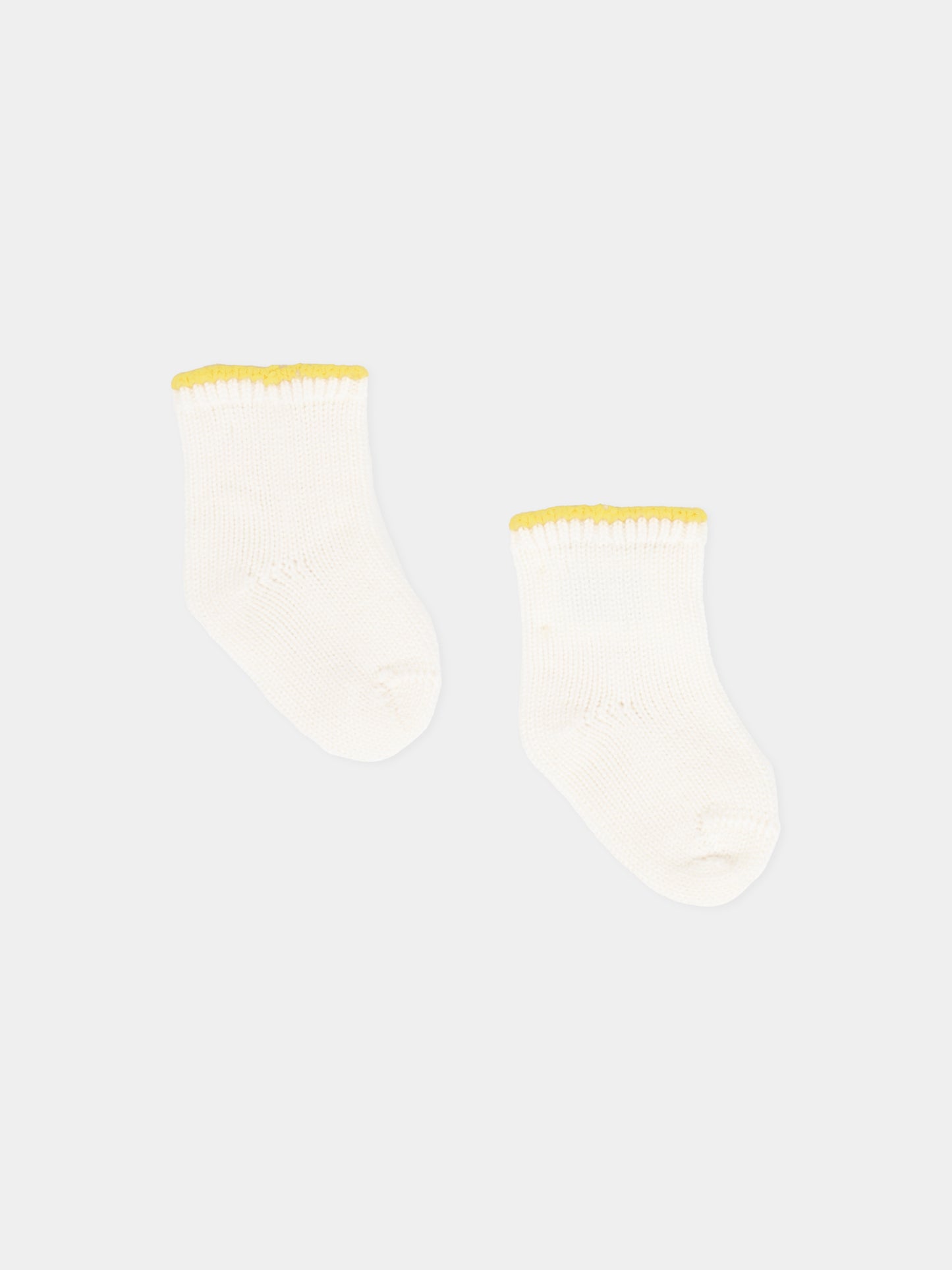 Calzini avorio per neonati,Gensami,CALZ-BASIC-WE OFF WHITE