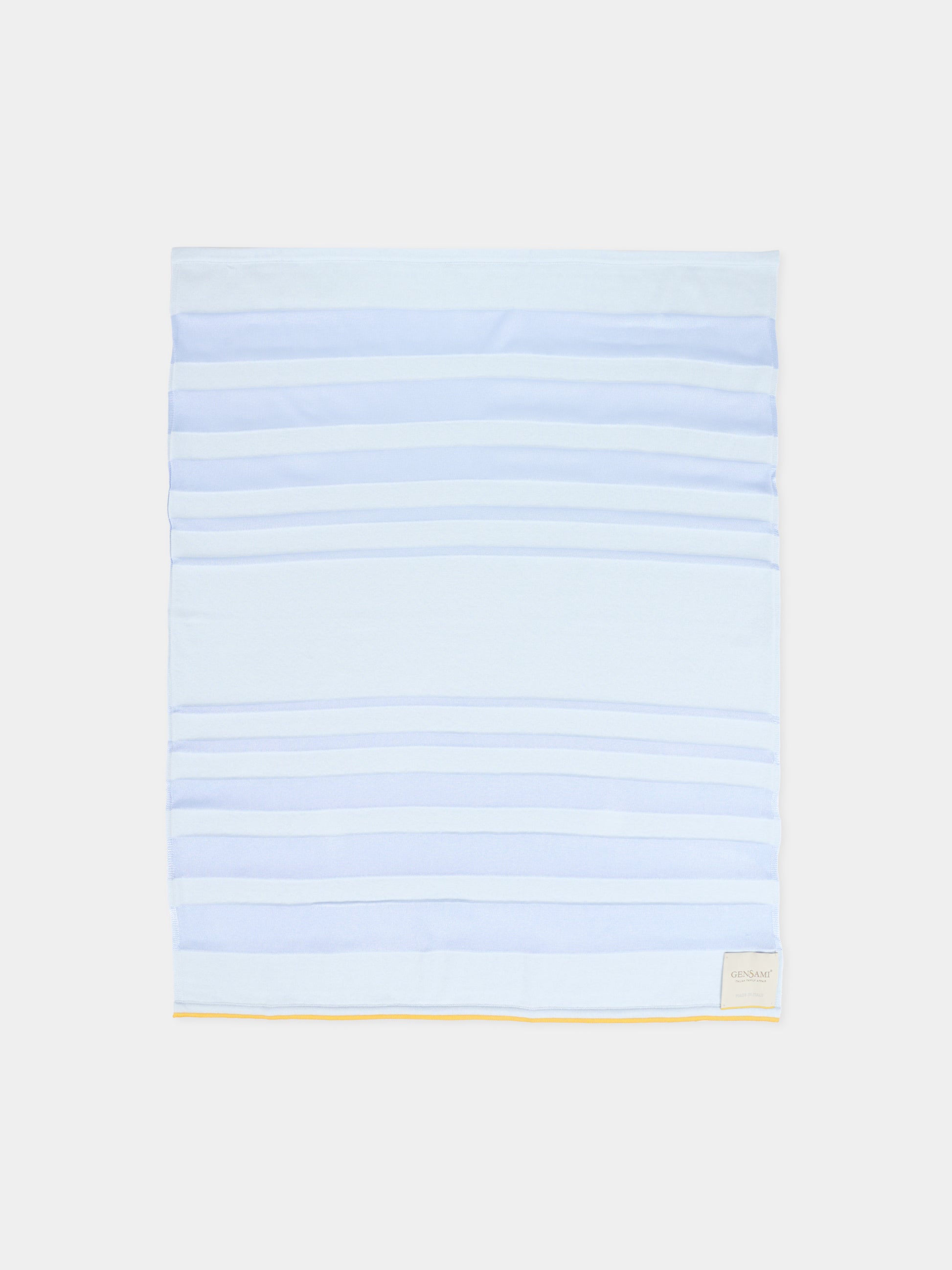 Coperta celeste per neonato con motivo a righe,Gensami,COP-STR-CO SKY BLUE