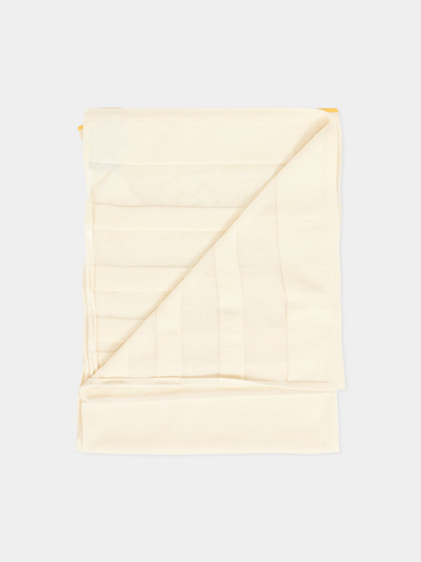 Coperta avorio per neonati con motivo a righe,Gensami,COP-STR-CO BABY IVORY