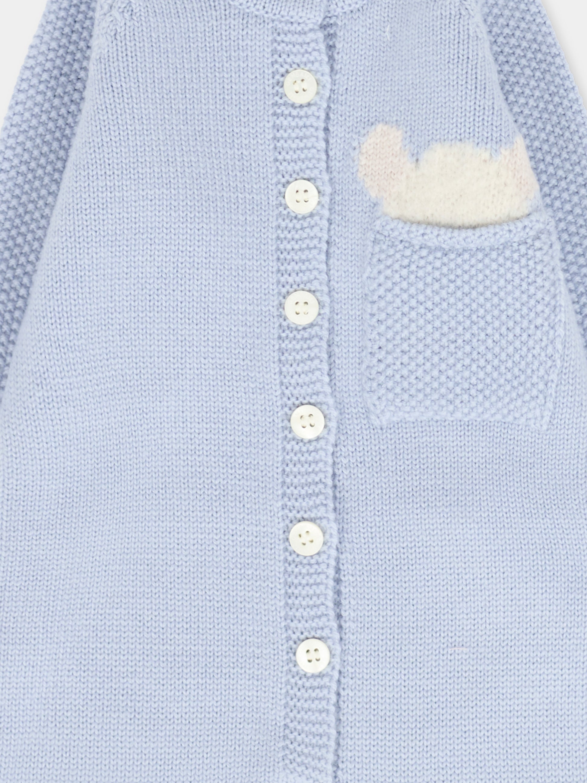 Tutina celeste per neonato con alpachino,Gensami,TU-PEEKABOO-WE SKY BLUE