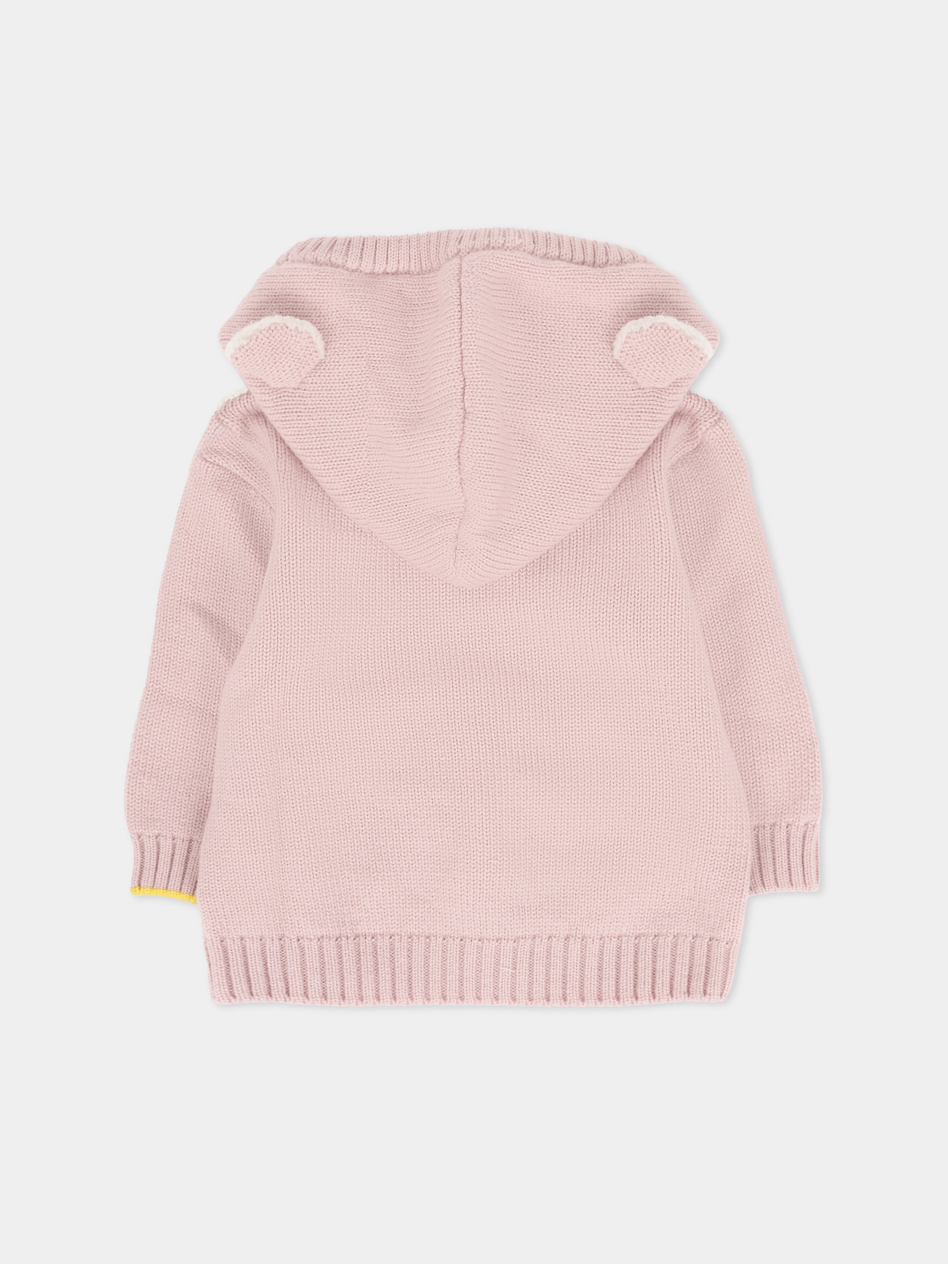 Maglione rosa per neonata con orecchie,Gensami,FEL-ALP-WE CAMEO PINK