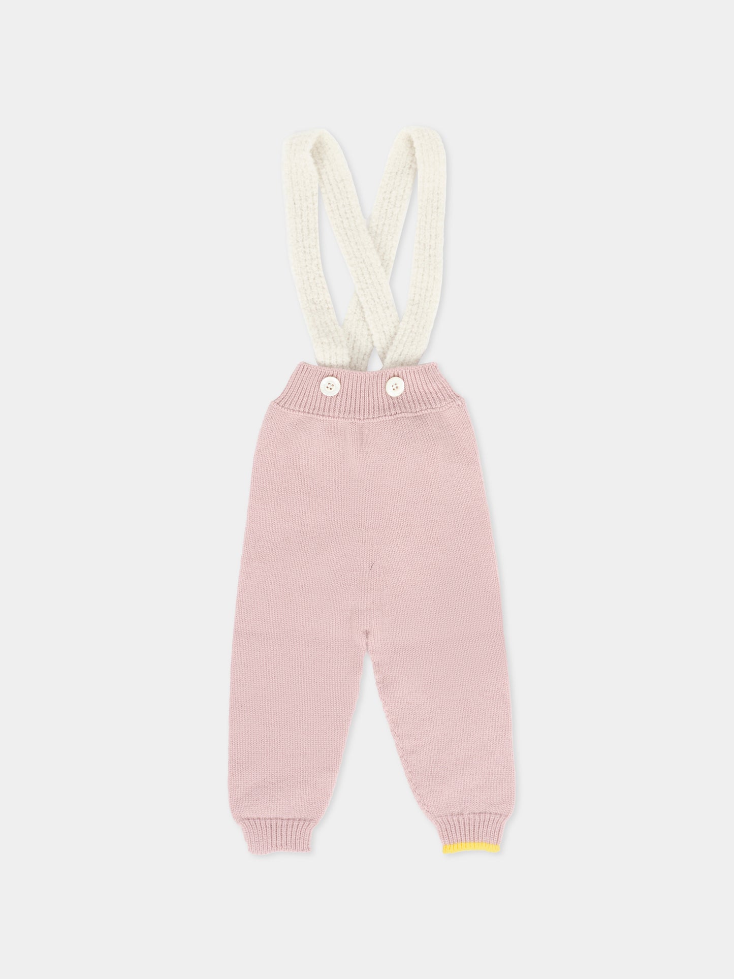 Pantaloni rosa per neonata,Gensami,SUSPENDER-ALP-WE CAMEO PINK