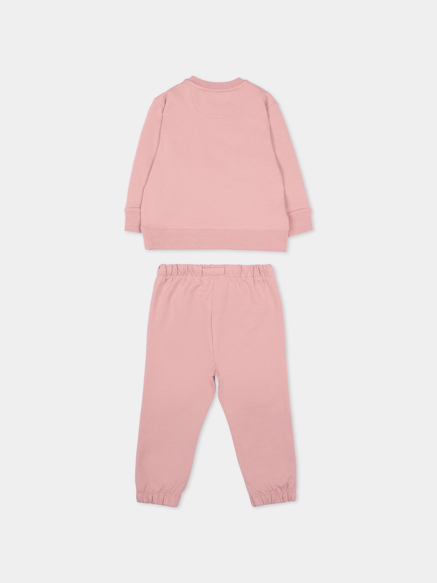 Completo sportivo rosa per neonata logo,Calvin Klein Kids,IN0IN00353 TP9
