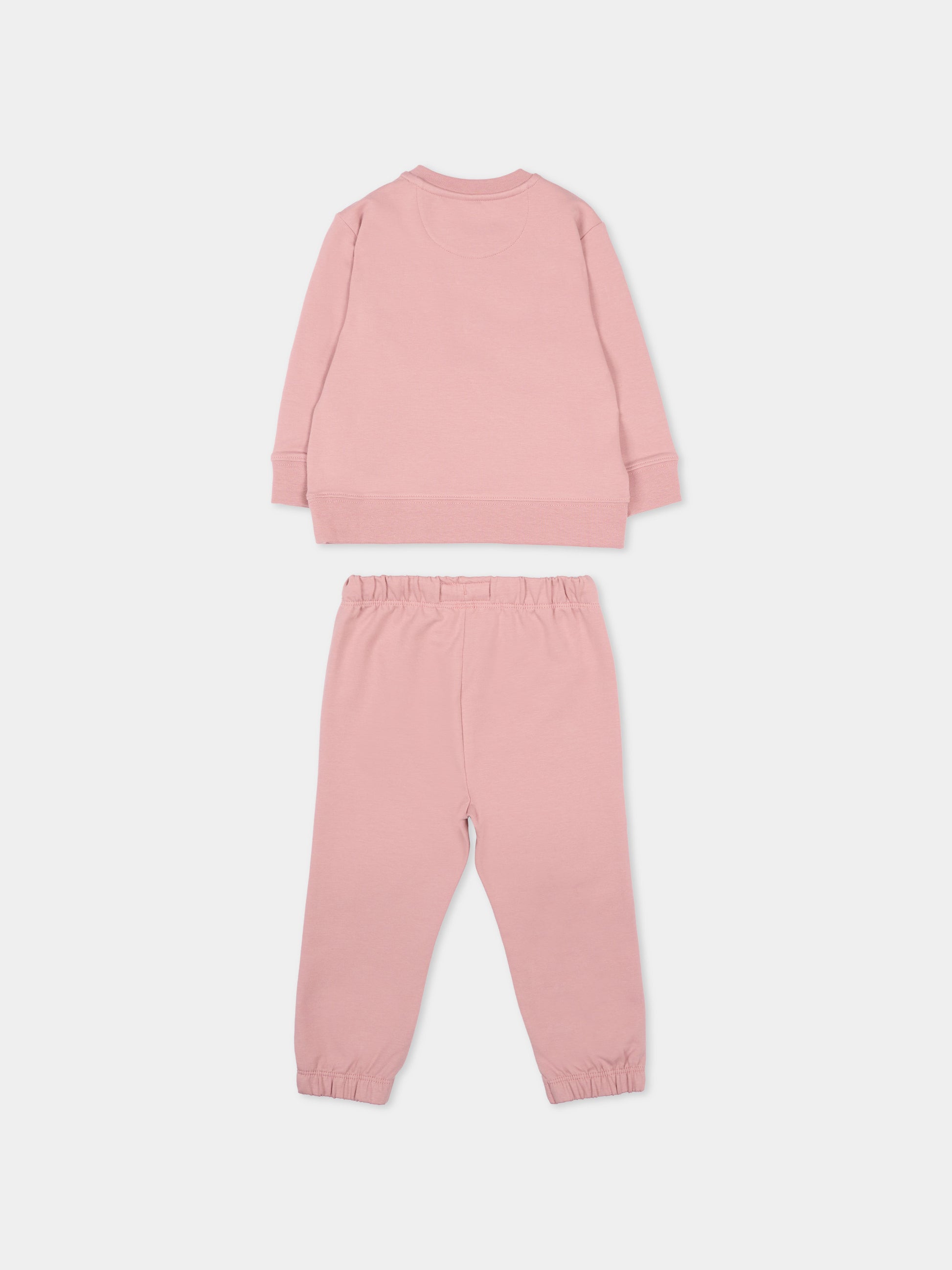 Completo sportivo rosa per neonata logo,Calvin Klein Kids,IN0IN00353 TP9