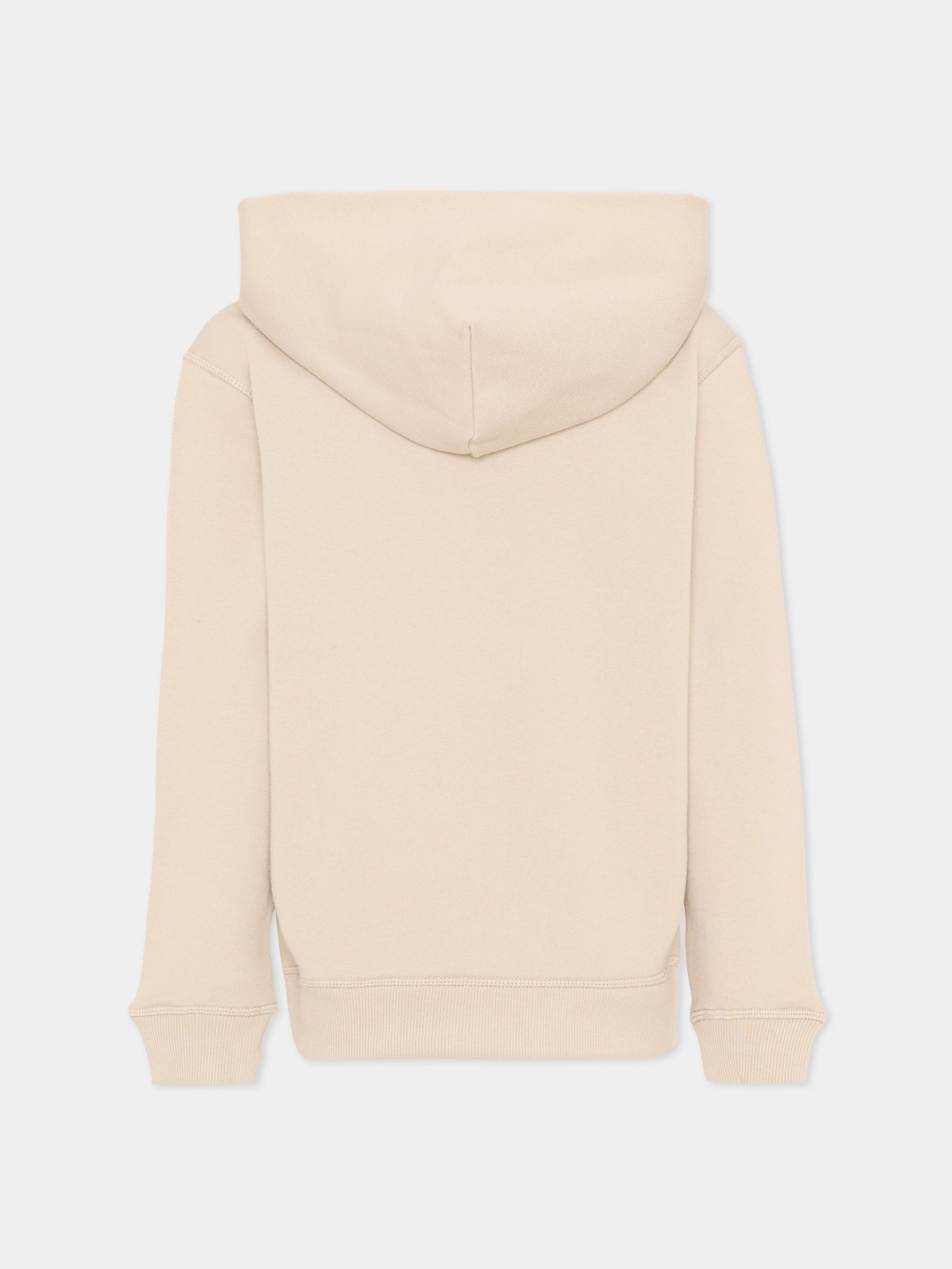 Felpa beige per bambini con logo,New Balance,LAKB0056 TWF