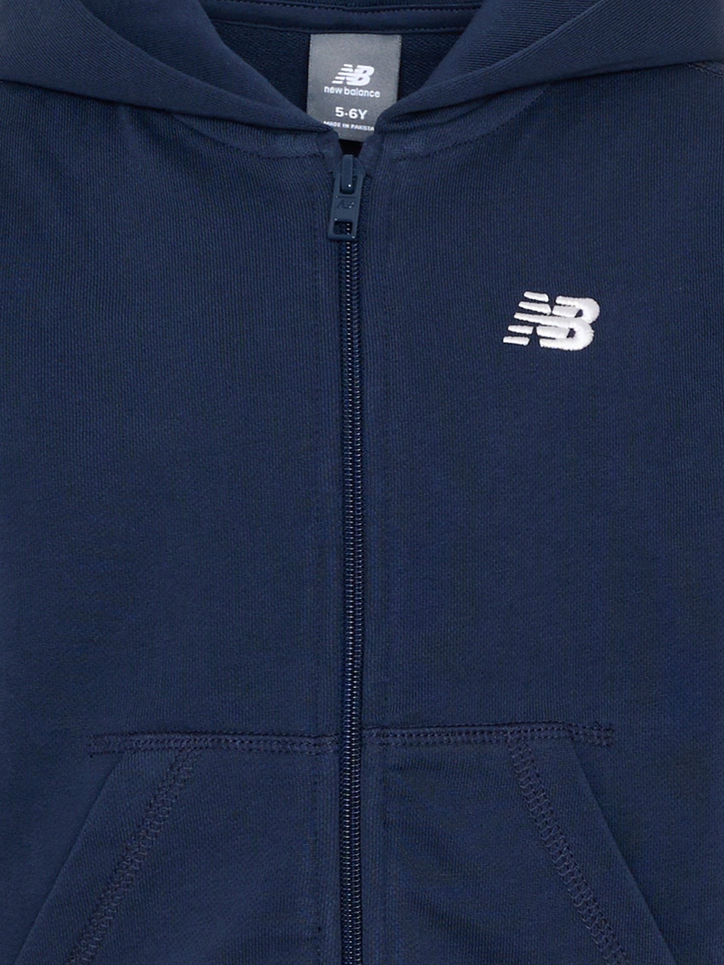 Felpa blu per bambini con logo,New Balance,YT61J87K NNY